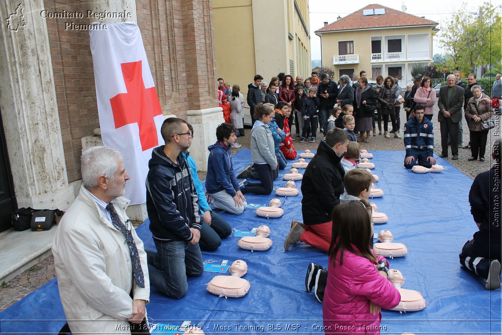 Mathi 18 Ottobre 2015 - Mass Training BLS MSP - Croce Rossa Italiana- Comitato Regionale del Piemonte