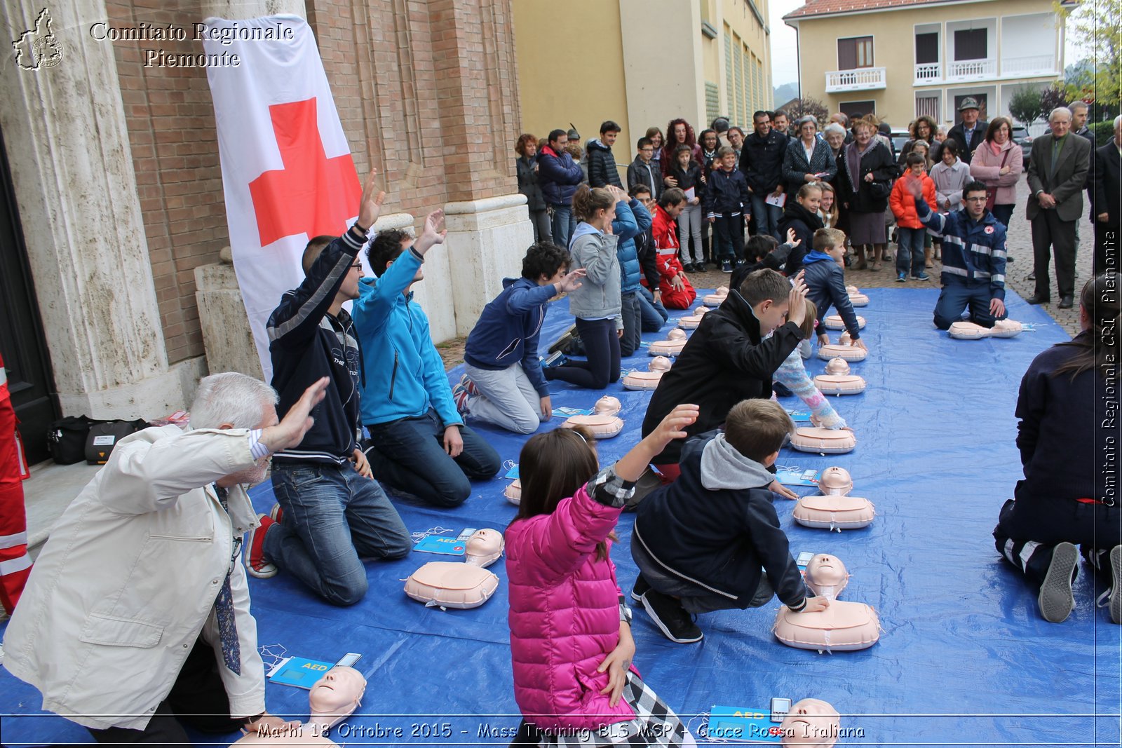 Mathi 18 Ottobre 2015 - Mass Training BLS MSP - Croce Rossa Italiana- Comitato Regionale del Piemonte