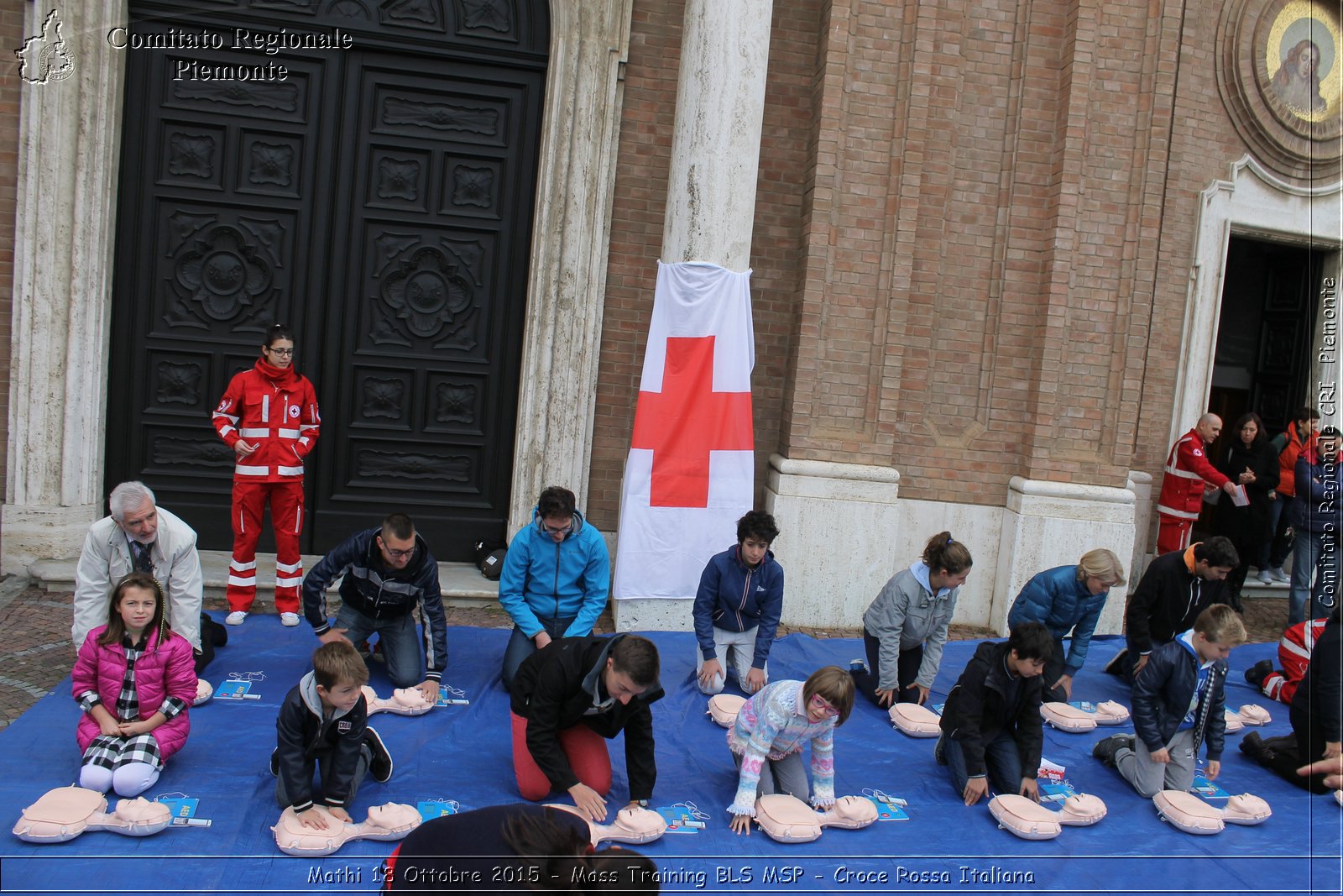 Mathi 18 Ottobre 2015 - Mass Training BLS MSP - Croce Rossa Italiana- Comitato Regionale del Piemonte