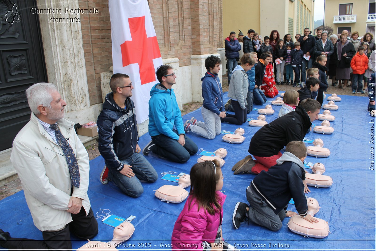 Mathi 18 Ottobre 2015 - Mass Training BLS MSP - Croce Rossa Italiana- Comitato Regionale del Piemonte