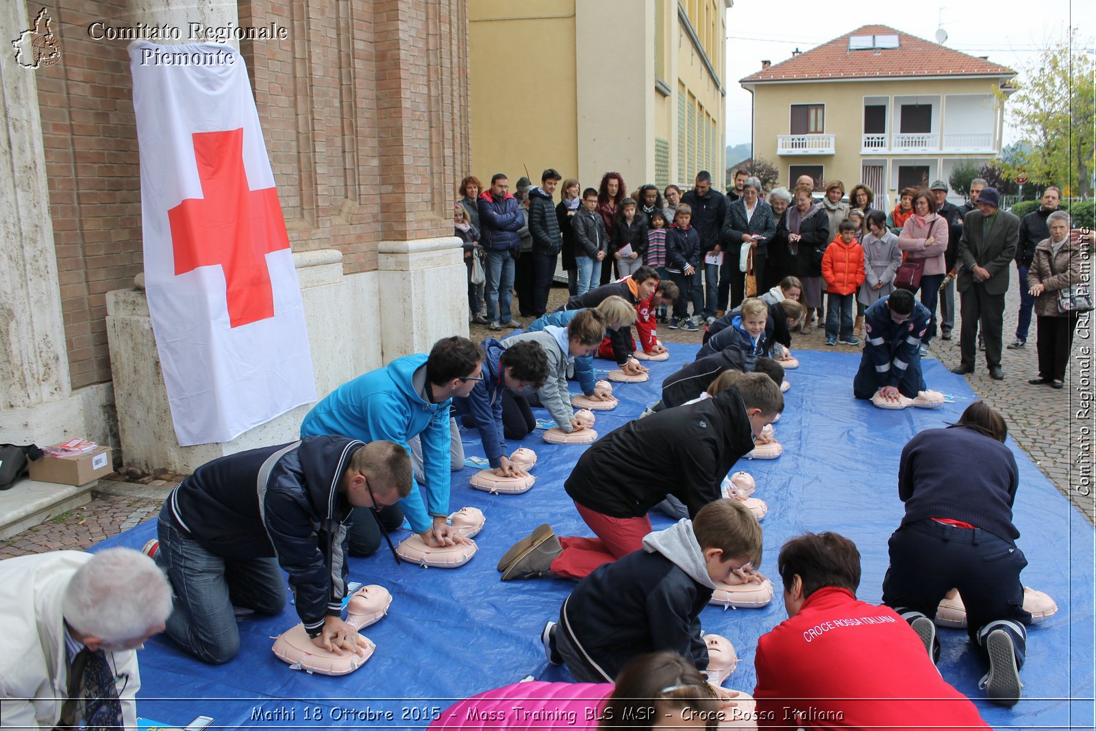 Mathi 18 Ottobre 2015 - Mass Training BLS MSP - Croce Rossa Italiana- Comitato Regionale del Piemonte