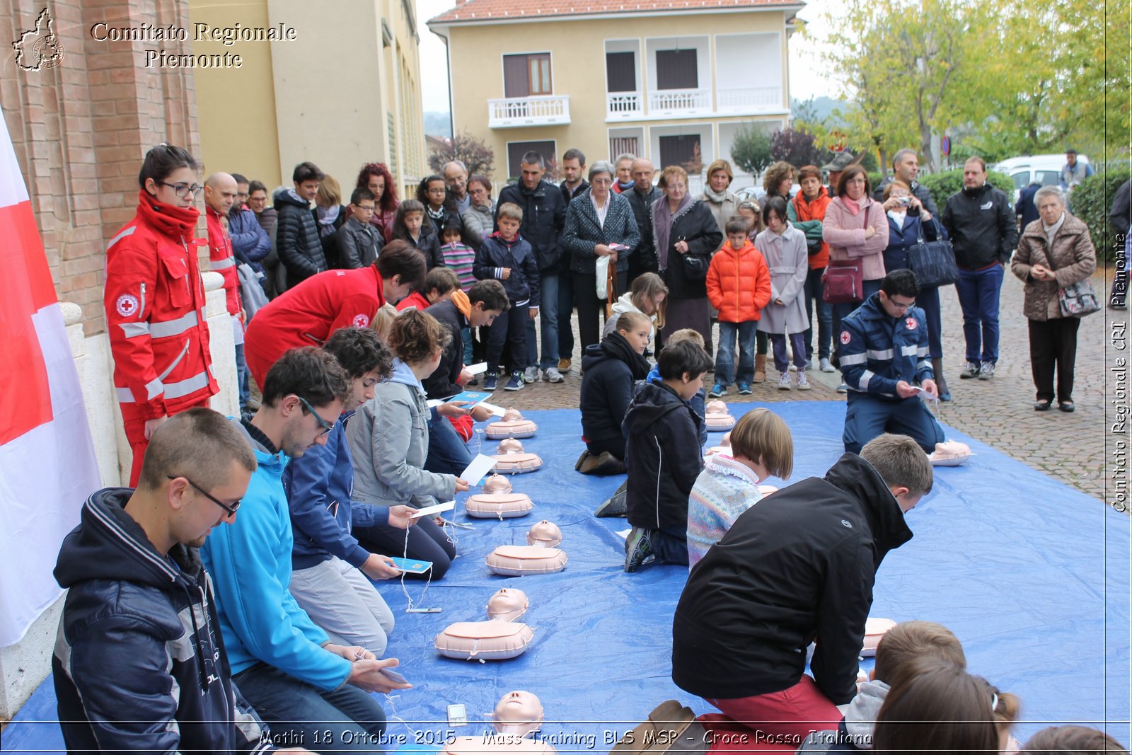 Mathi 18 Ottobre 2015 - Mass Training BLS MSP - Croce Rossa Italiana- Comitato Regionale del Piemonte