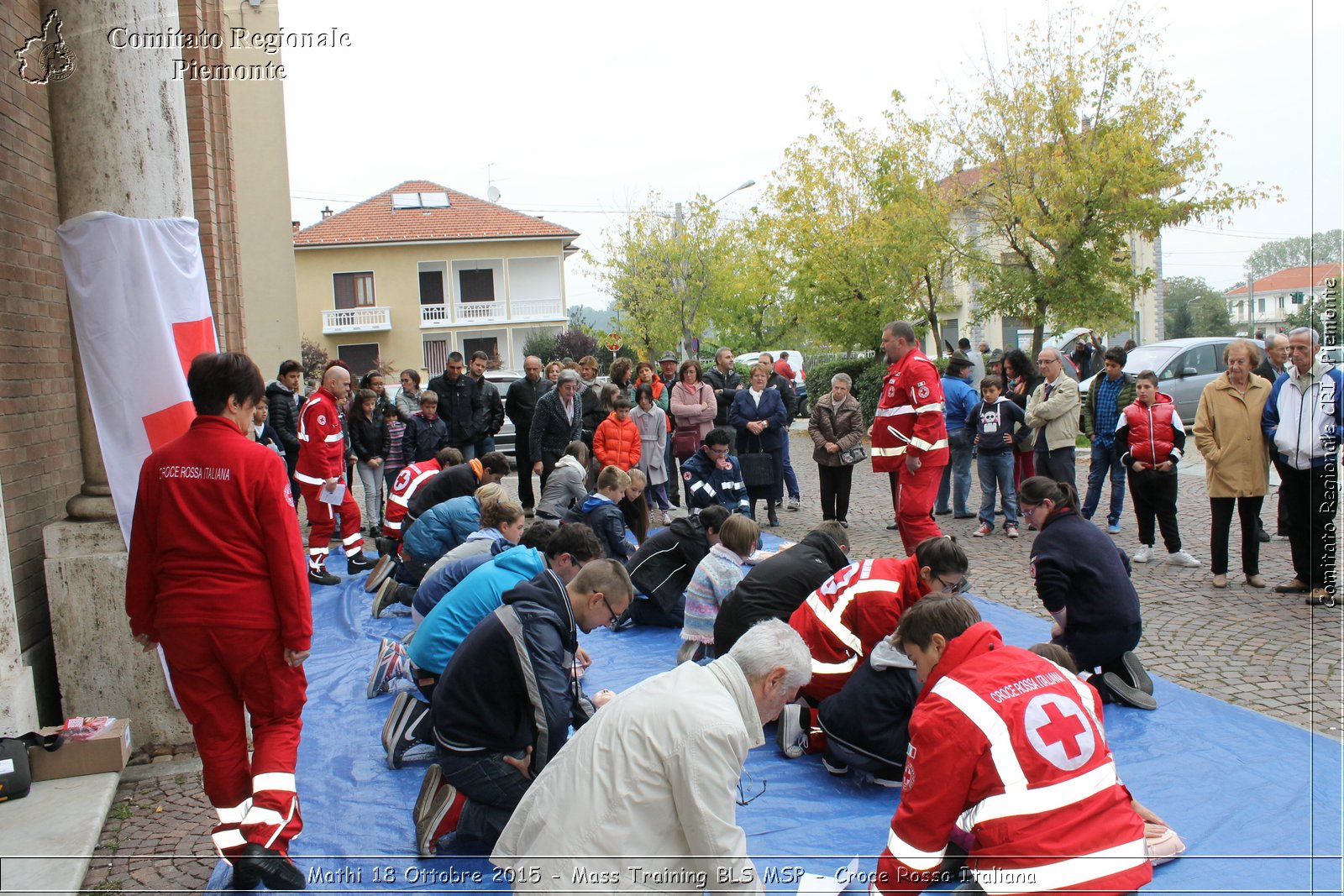 Mathi 18 Ottobre 2015 - Mass Training BLS MSP - Croce Rossa Italiana- Comitato Regionale del Piemonte