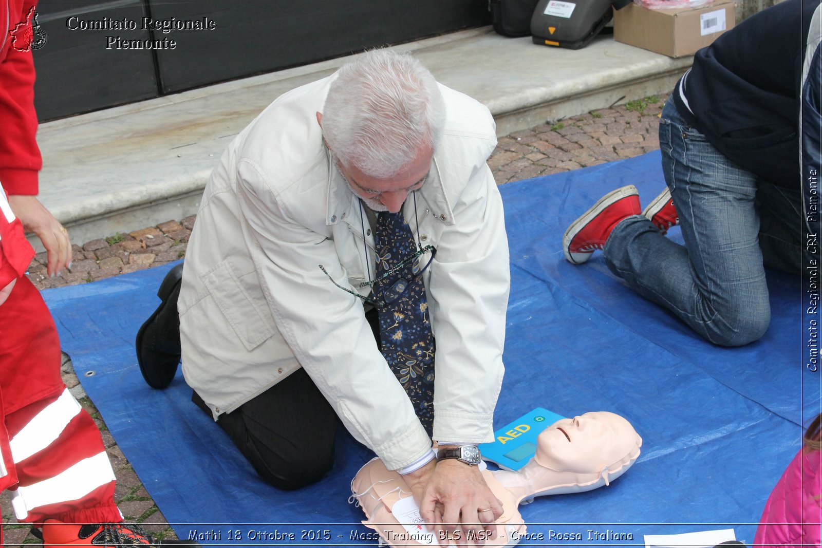 Mathi 18 Ottobre 2015 - Mass Training BLS MSP - Croce Rossa Italiana- Comitato Regionale del Piemonte