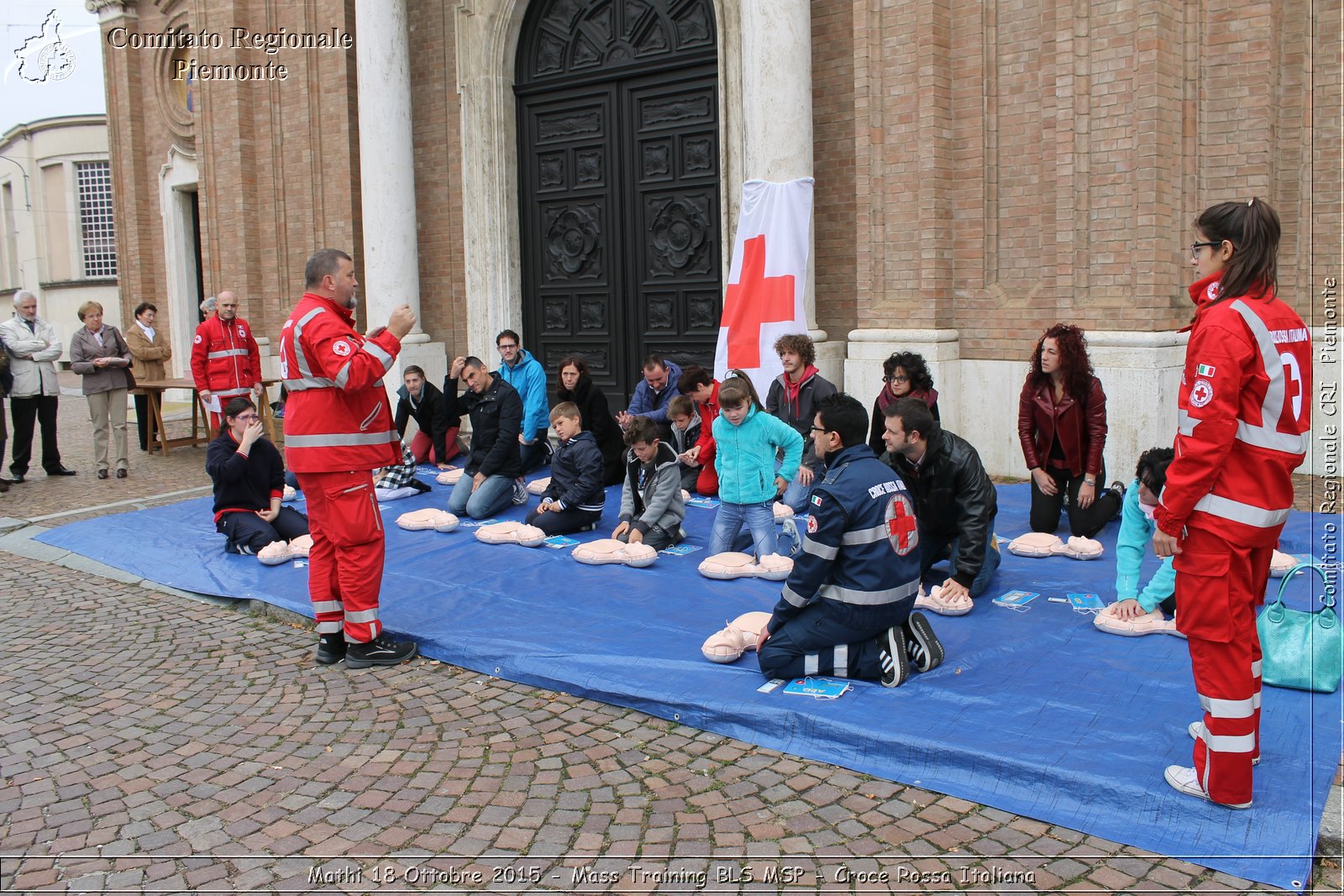 Mathi 18 Ottobre 2015 - Mass Training BLS MSP - Croce Rossa Italiana- Comitato Regionale del Piemonte