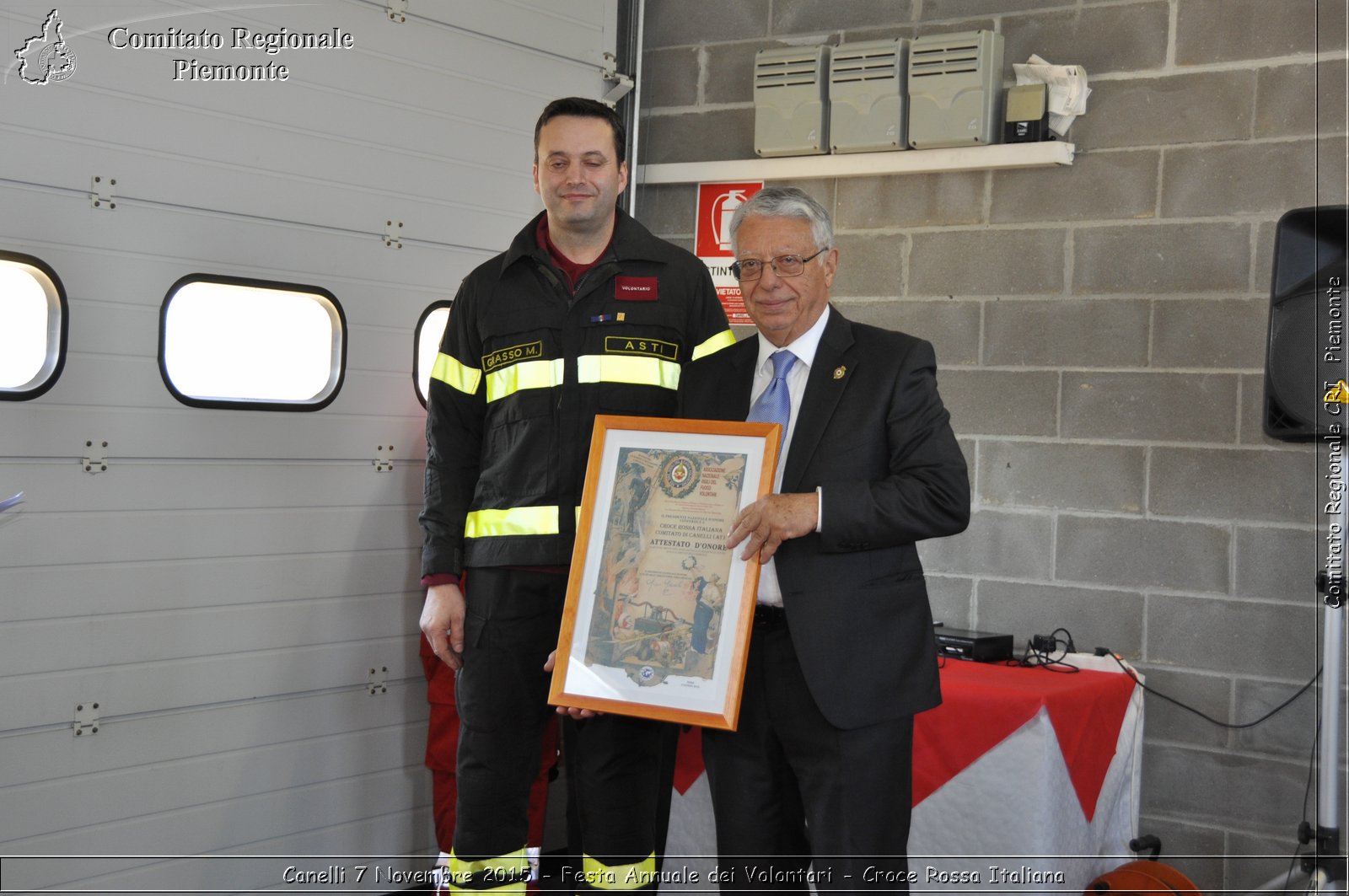 Canelli 7 Novembre 2015 - Festa Annuale dei Volontari - Croce Rossa Italiana- Comitato Regionale del Piemonte