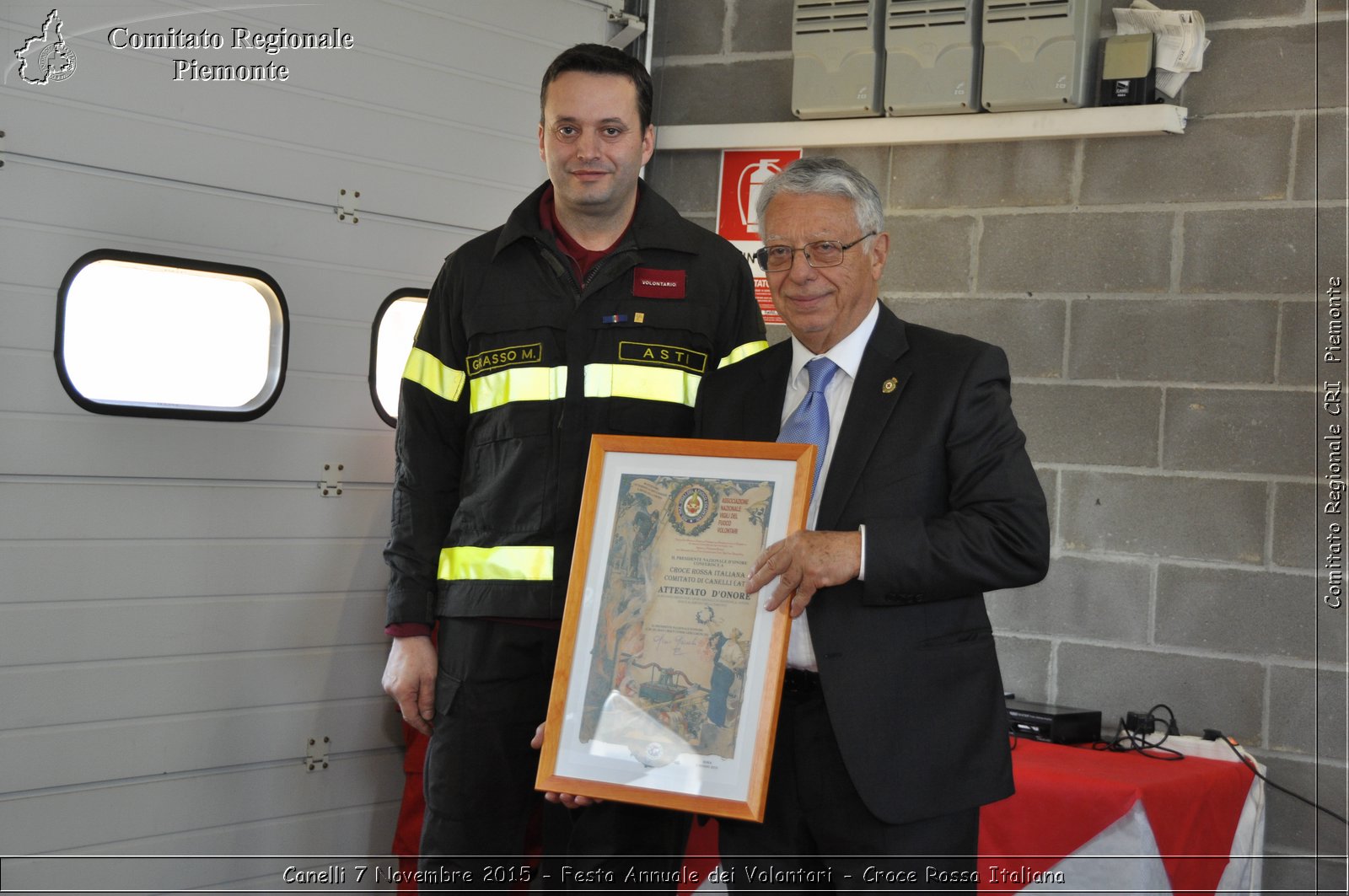 Canelli 7 Novembre 2015 - Festa Annuale dei Volontari - Croce Rossa Italiana- Comitato Regionale del Piemonte