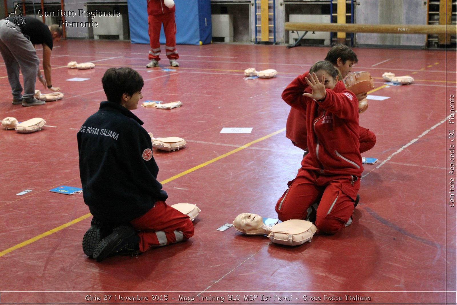 Cirie 27 Novembre 2015 - Mass Training BLS MSP Ist Fermi - Croce Rossa Italiana- Comitato Regionale del Piemonte