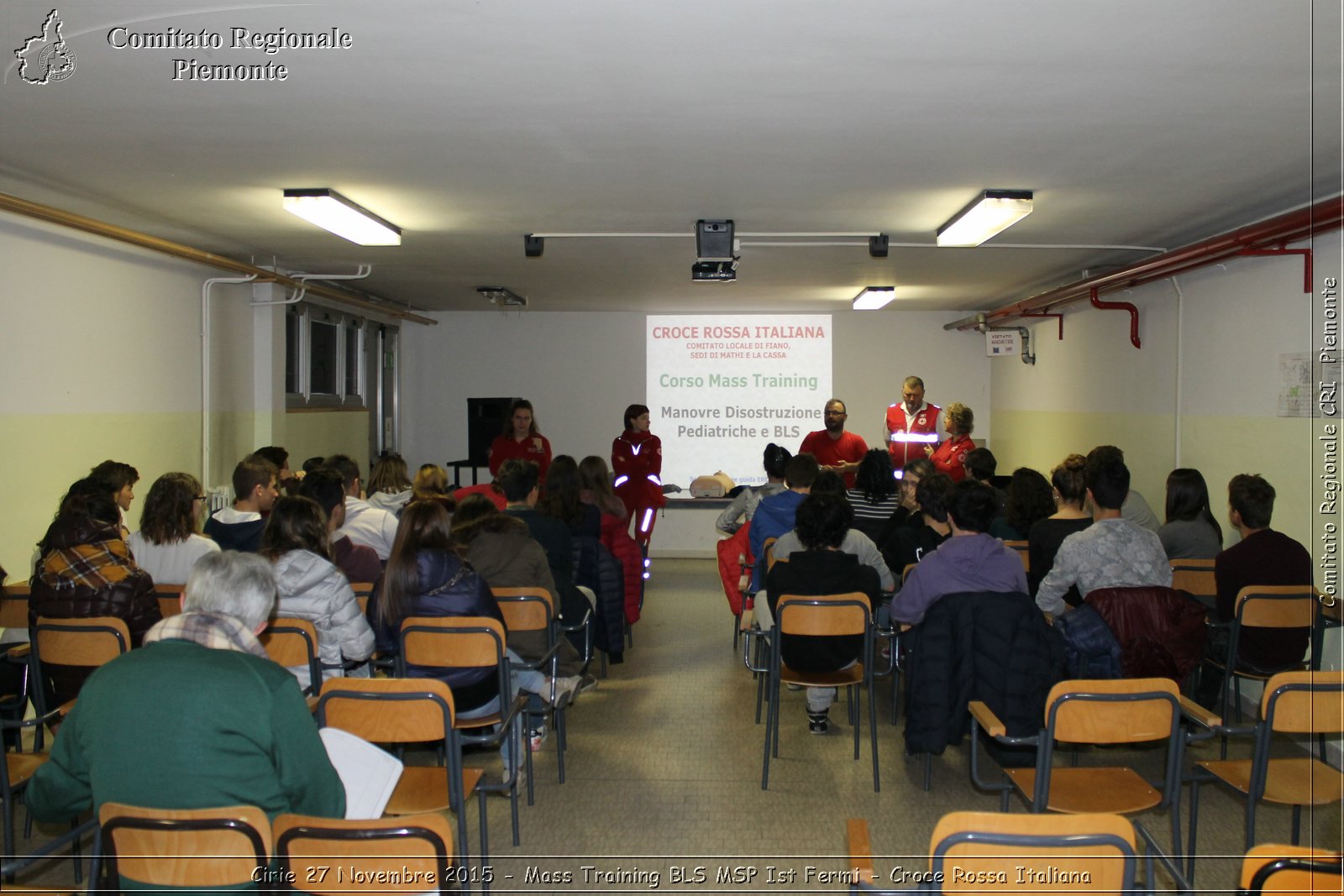 Cirie 27 Novembre 2015 - Mass Training BLS MSP Ist Fermi - Croce Rossa Italiana- Comitato Regionale del Piemonte