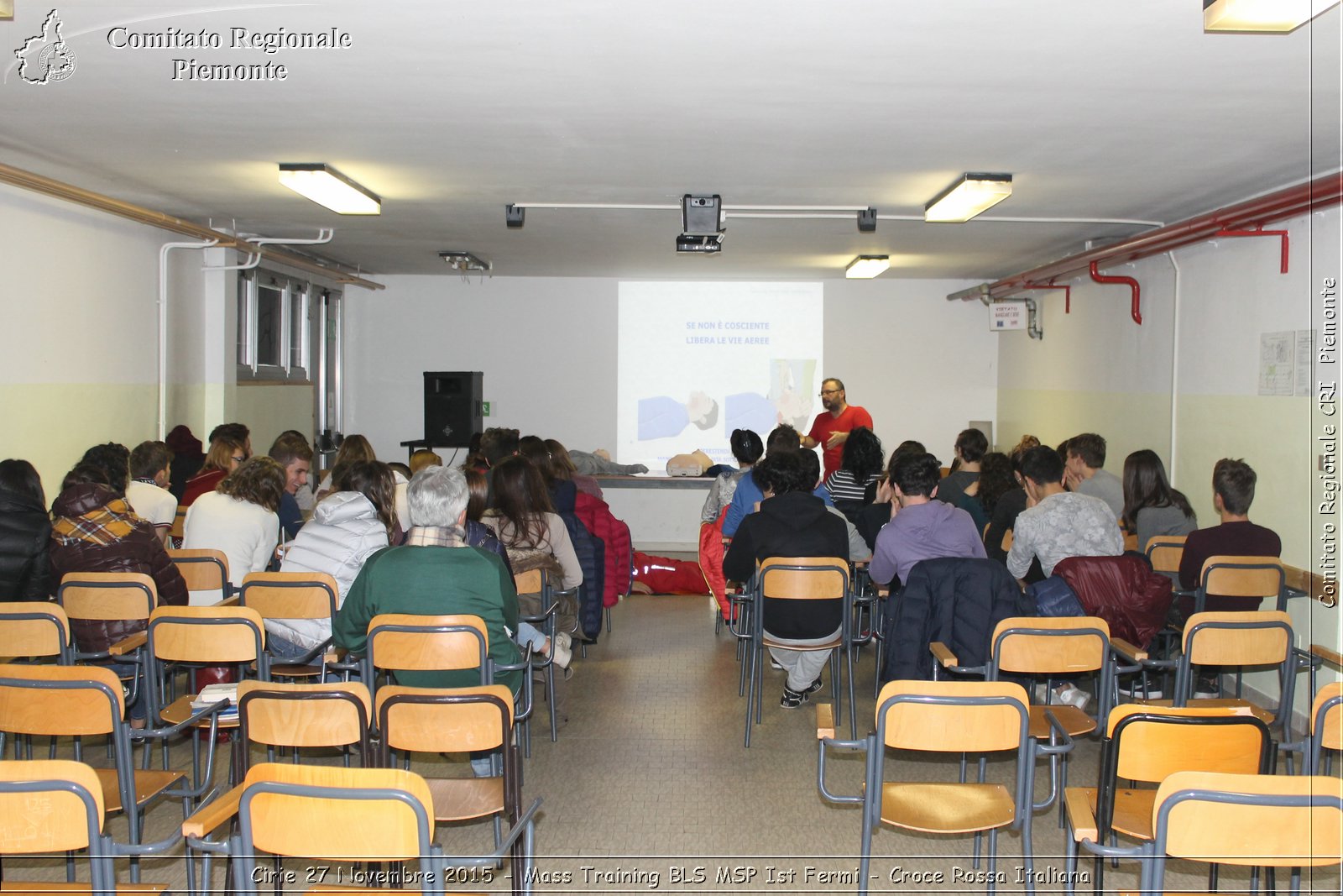 Cirie 27 Novembre 2015 - Mass Training BLS MSP Ist Fermi - Croce Rossa Italiana- Comitato Regionale del Piemonte