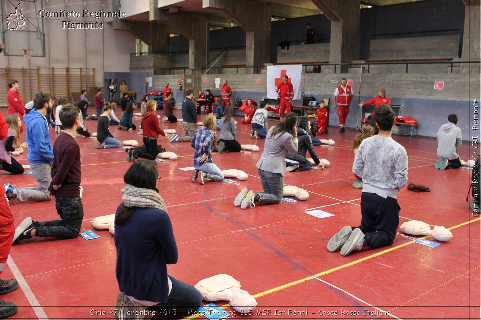 Cirie 27 Novembre 2015 - Mass Training BLS MSP Ist Fermi - Croce Rossa Italiana- Comitato Regionale del Piemonte