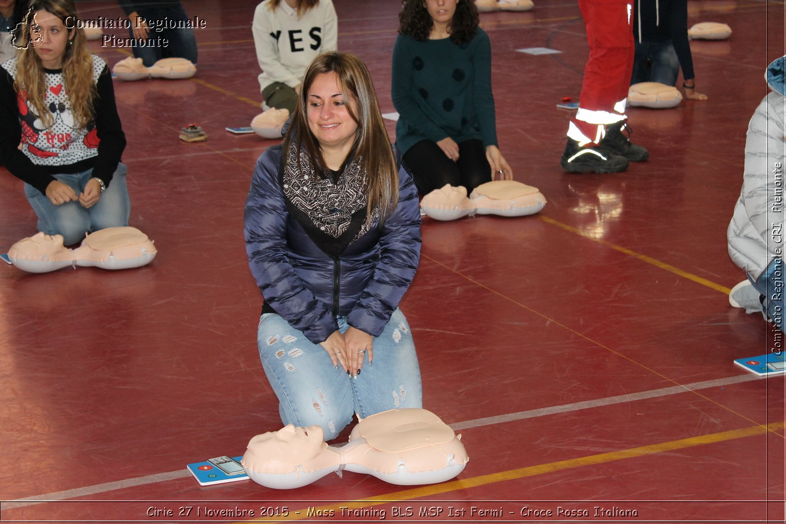 Cirie 27 Novembre 2015 - Mass Training BLS MSP Ist Fermi - Croce Rossa Italiana- Comitato Regionale del Piemonte