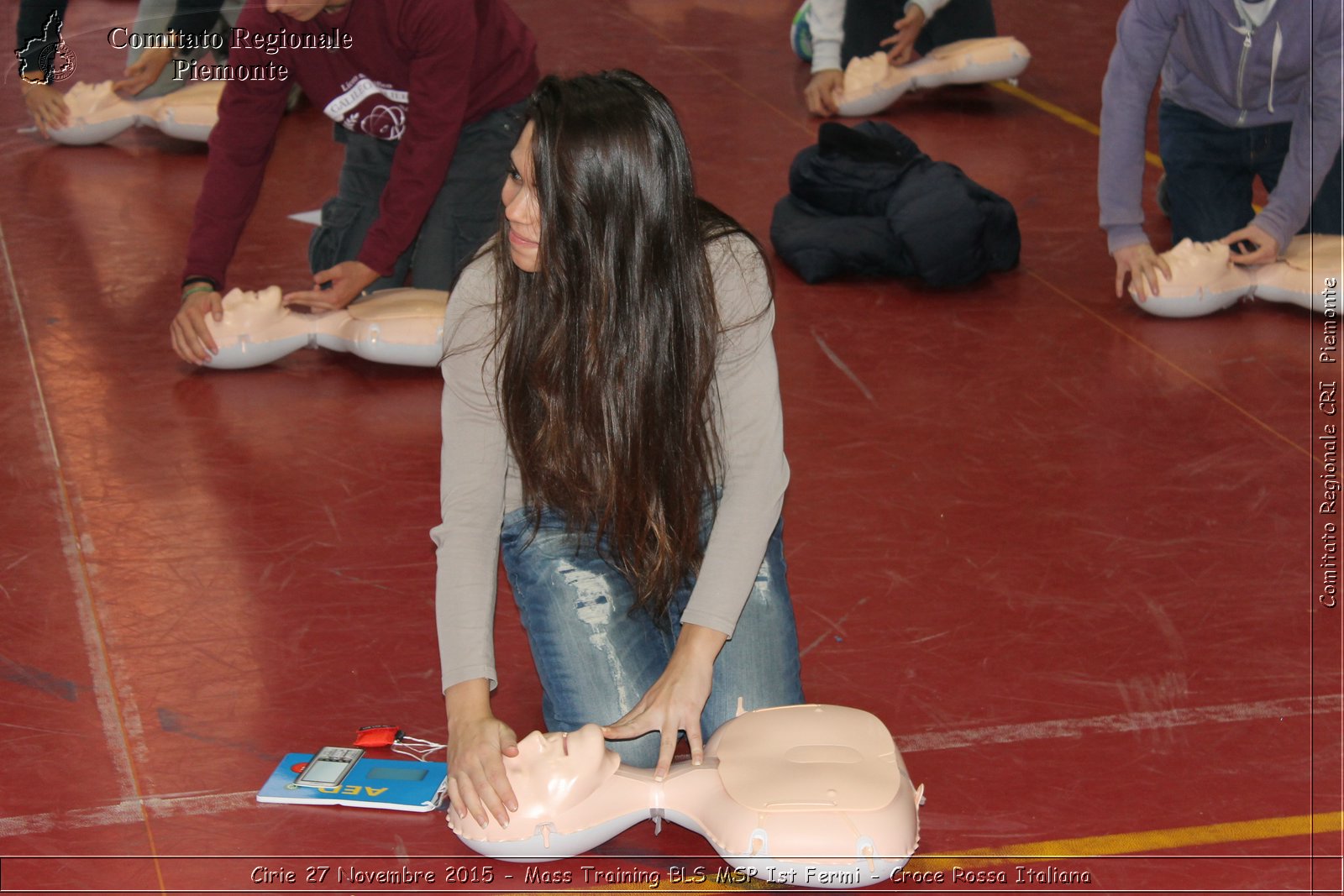 Cirie 27 Novembre 2015 - Mass Training BLS MSP Ist Fermi - Croce Rossa Italiana- Comitato Regionale del Piemonte