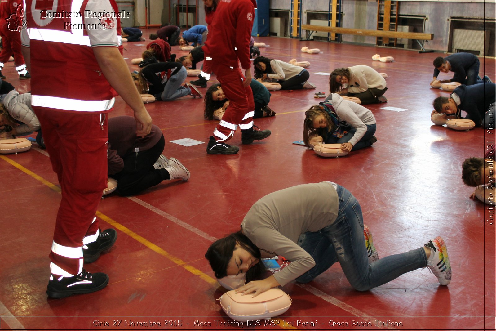 Cirie 27 Novembre 2015 - Mass Training BLS MSP Ist Fermi - Croce Rossa Italiana- Comitato Regionale del Piemonte