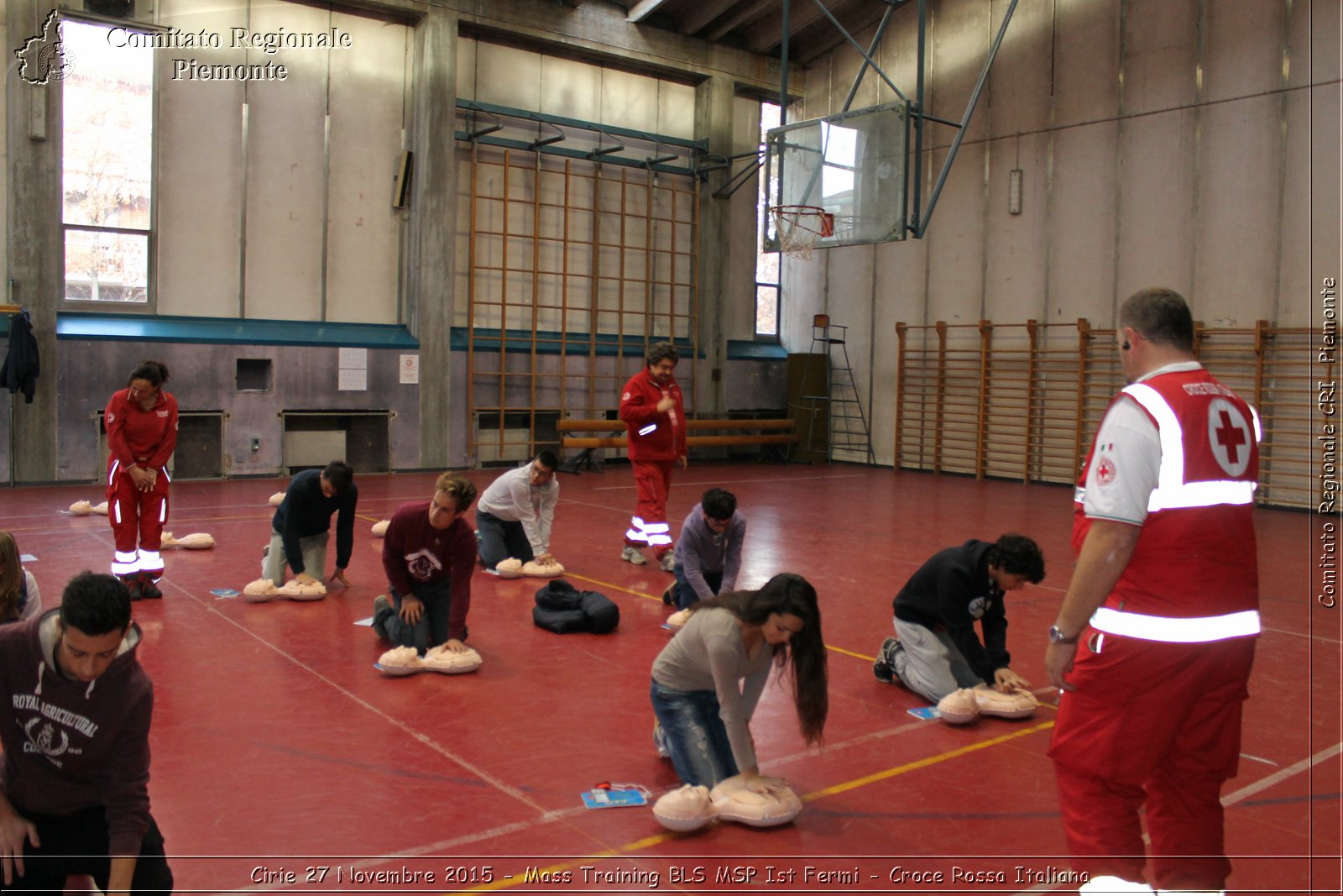 Cirie 27 Novembre 2015 - Mass Training BLS MSP Ist Fermi - Croce Rossa Italiana- Comitato Regionale del Piemonte