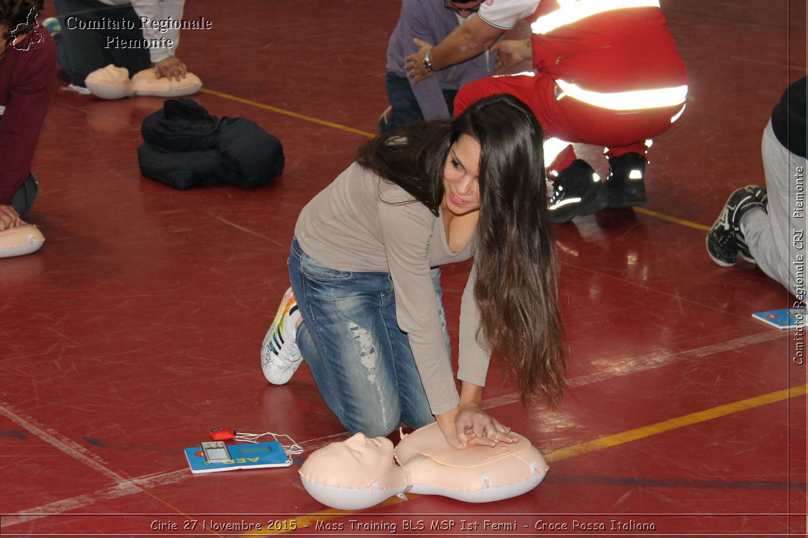 Cirie 27 Novembre 2015 - Mass Training BLS MSP Ist Fermi - Croce Rossa Italiana- Comitato Regionale del Piemonte