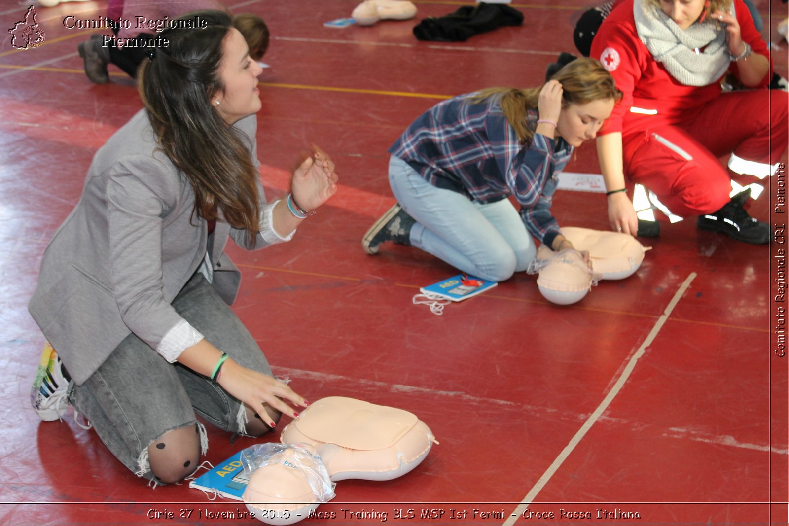 Cirie 27 Novembre 2015 - Mass Training BLS MSP Ist Fermi - Croce Rossa Italiana- Comitato Regionale del Piemonte