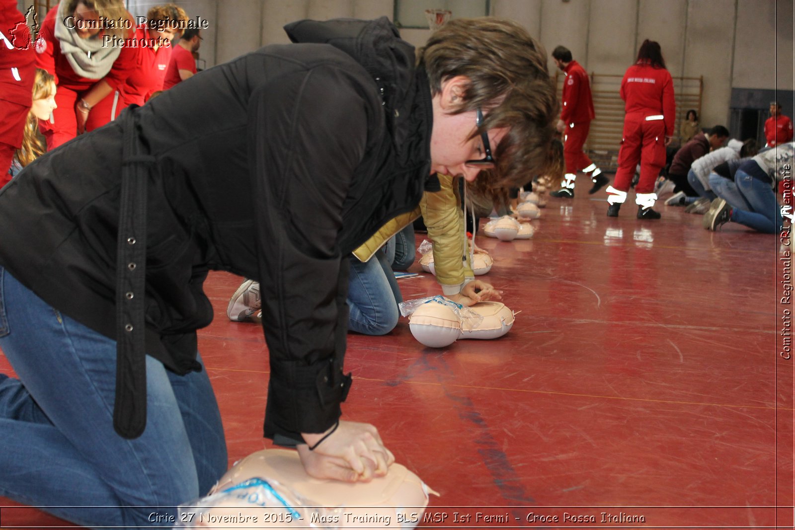 Cirie 27 Novembre 2015 - Mass Training BLS MSP Ist Fermi - Croce Rossa Italiana- Comitato Regionale del Piemonte