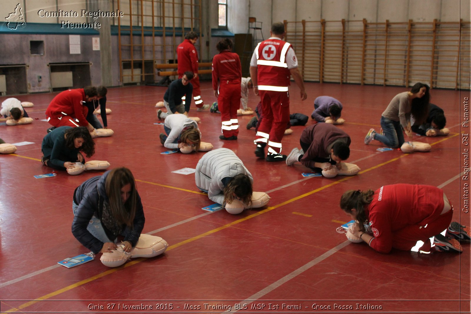 Cirie 27 Novembre 2015 - Mass Training BLS MSP Ist Fermi - Croce Rossa Italiana- Comitato Regionale del Piemonte