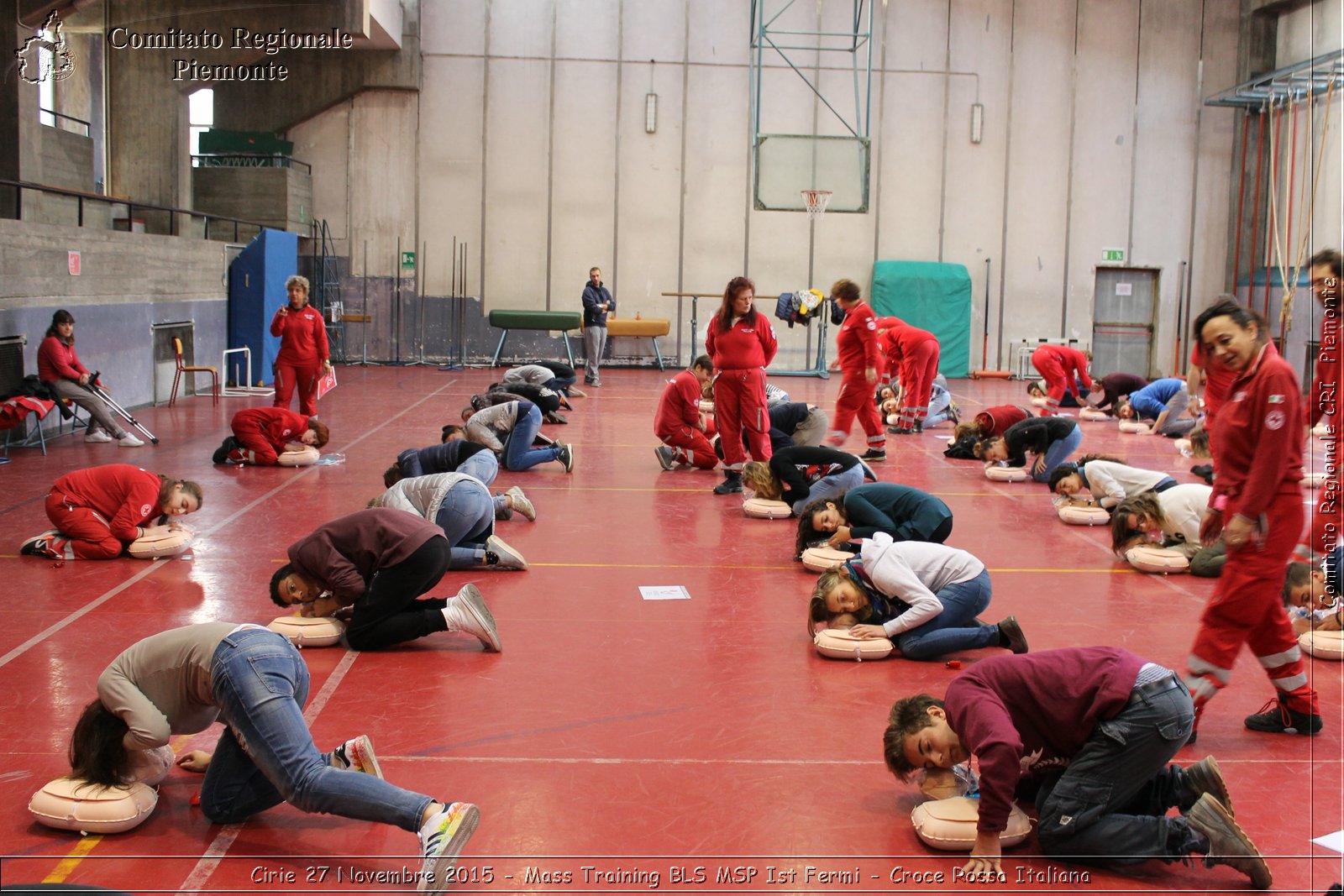 Cirie 27 Novembre 2015 - Mass Training BLS MSP Ist Fermi - Croce Rossa Italiana- Comitato Regionale del Piemonte