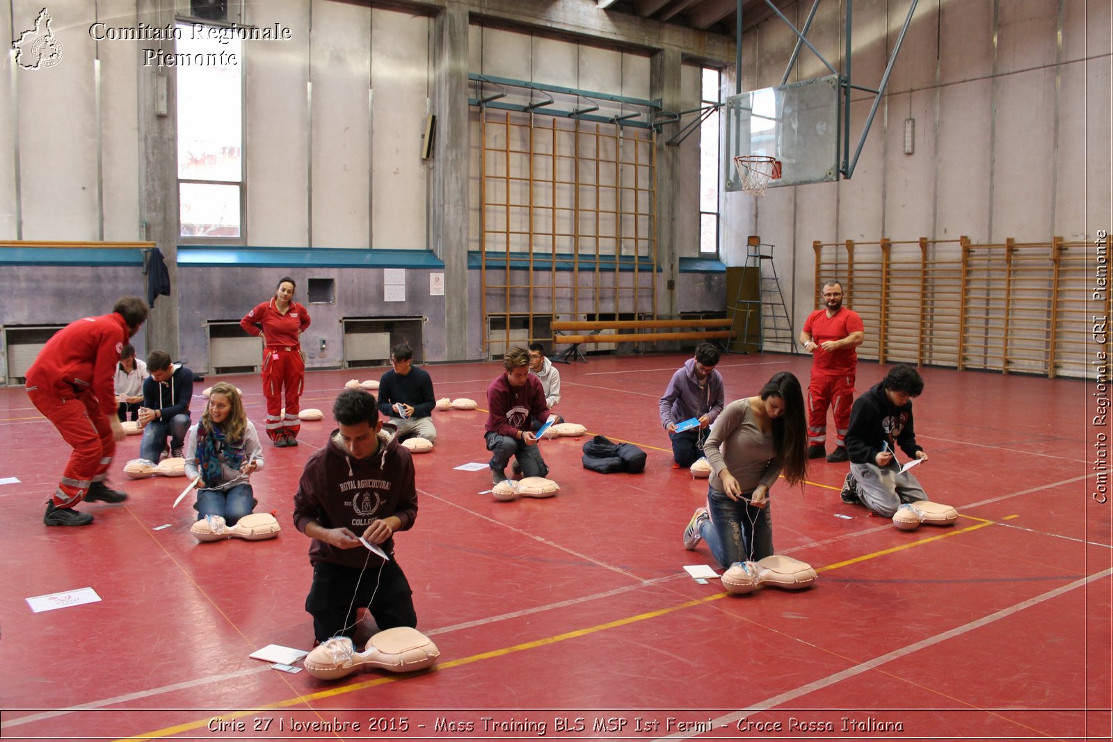 Cirie 27 Novembre 2015 - Mass Training BLS MSP Ist Fermi - Croce Rossa Italiana- Comitato Regionale del Piemonte