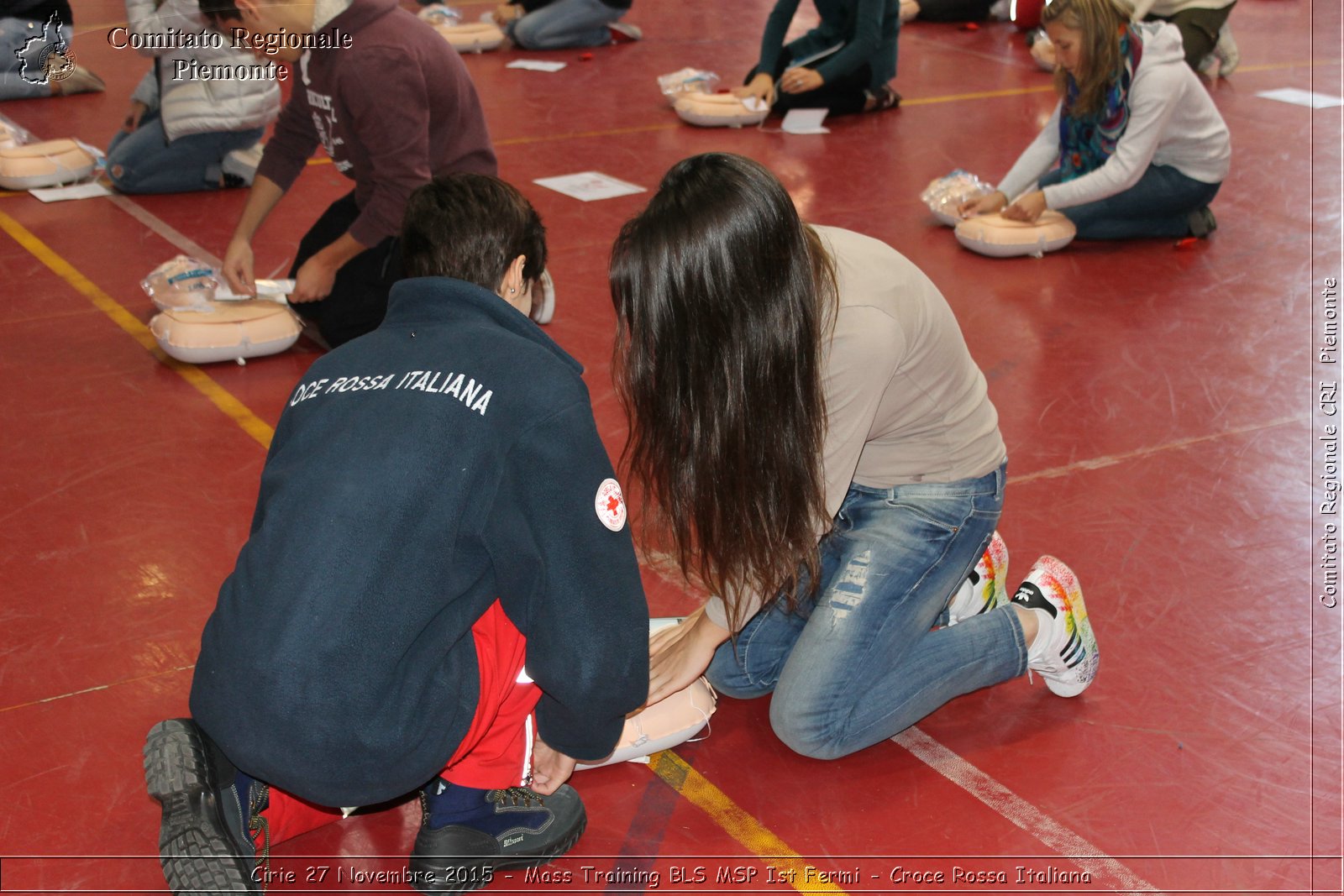 Cirie 27 Novembre 2015 - Mass Training BLS MSP Ist Fermi - Croce Rossa Italiana- Comitato Regionale del Piemonte