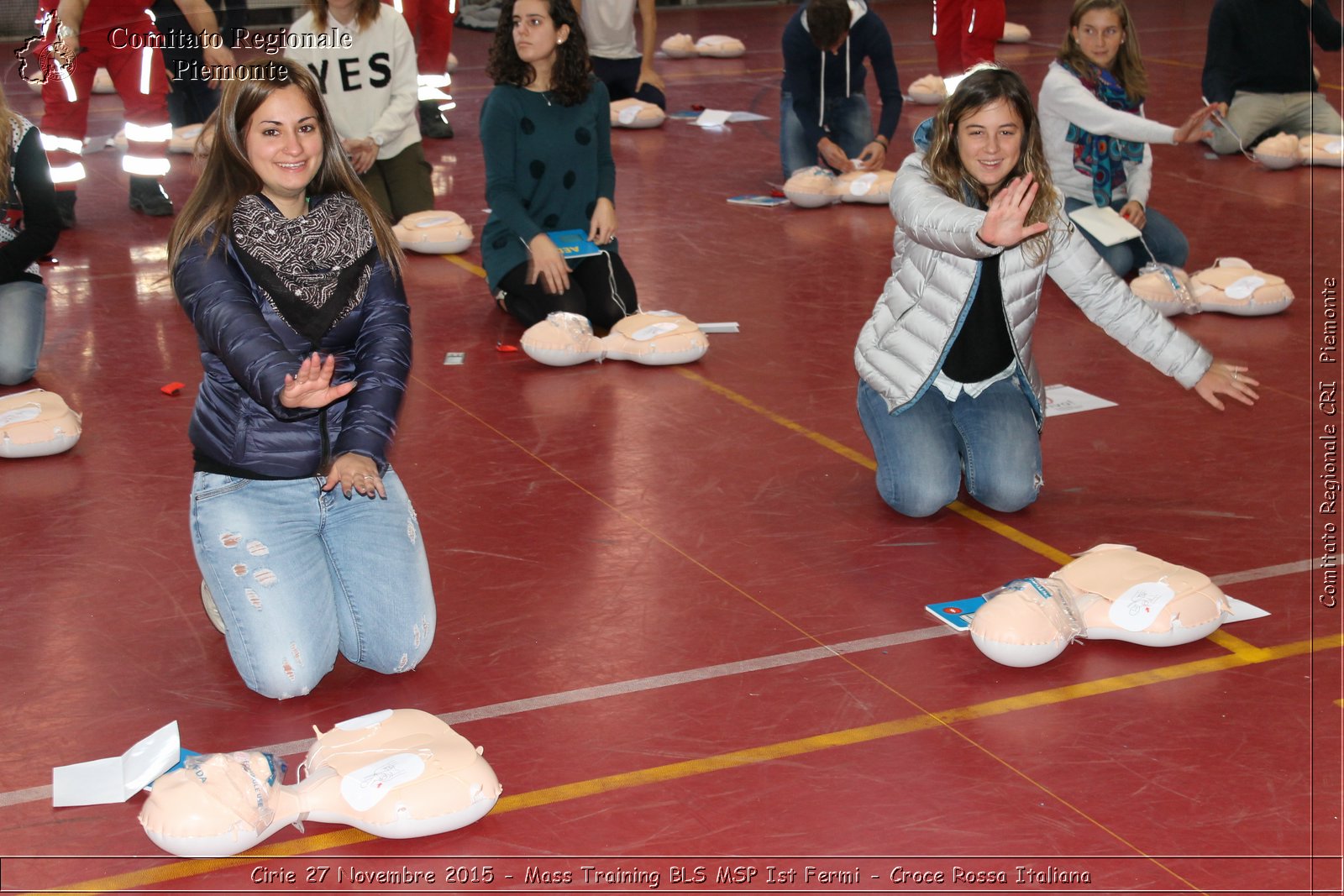 Cirie 27 Novembre 2015 - Mass Training BLS MSP Ist Fermi - Croce Rossa Italiana- Comitato Regionale del Piemonte