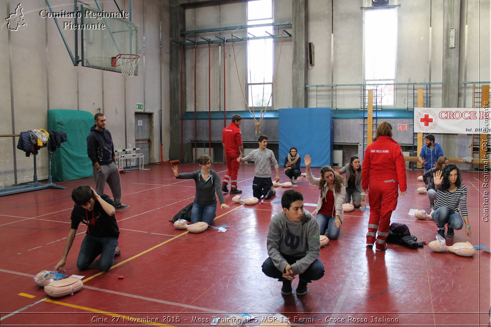 Cirie 27 Novembre 2015 - Mass Training BLS MSP Ist Fermi - Croce Rossa Italiana- Comitato Regionale del Piemonte