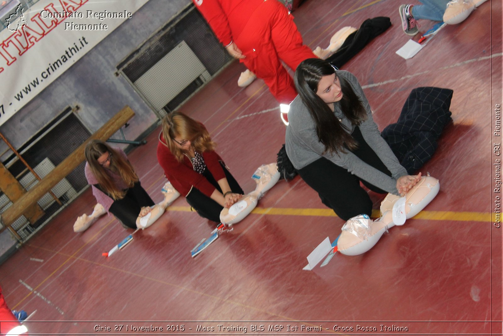 Cirie 27 Novembre 2015 - Mass Training BLS MSP Ist Fermi - Croce Rossa Italiana- Comitato Regionale del Piemonte