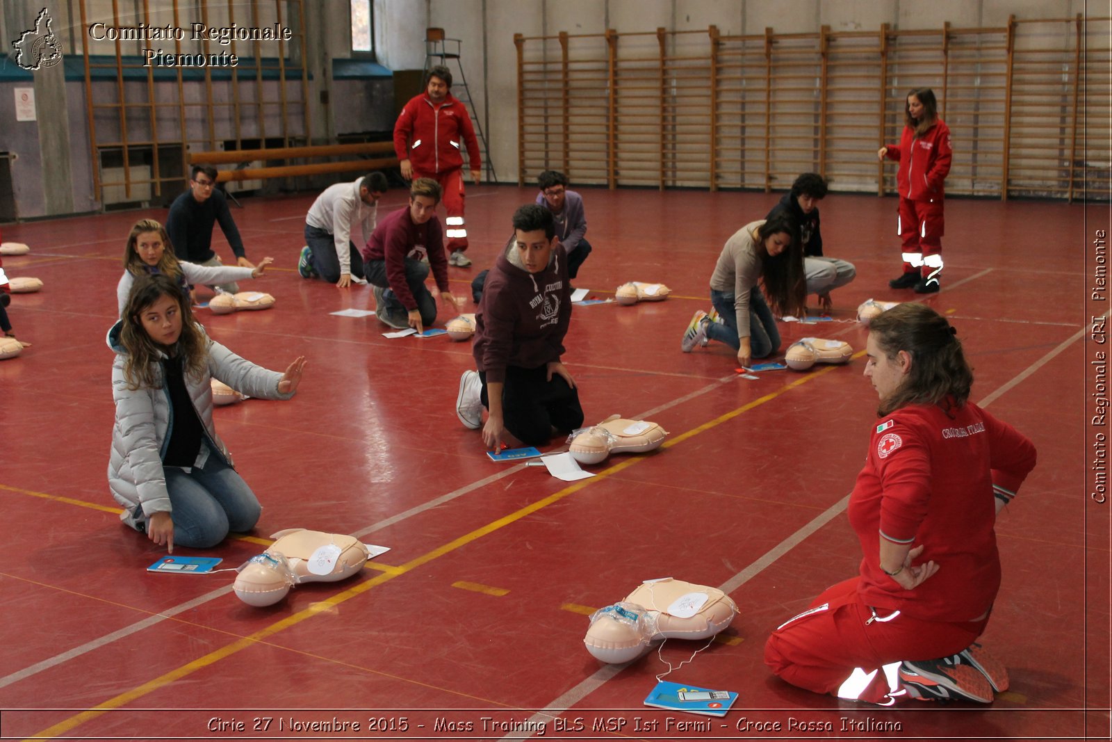 Cirie 27 Novembre 2015 - Mass Training BLS MSP Ist Fermi - Croce Rossa Italiana- Comitato Regionale del Piemonte