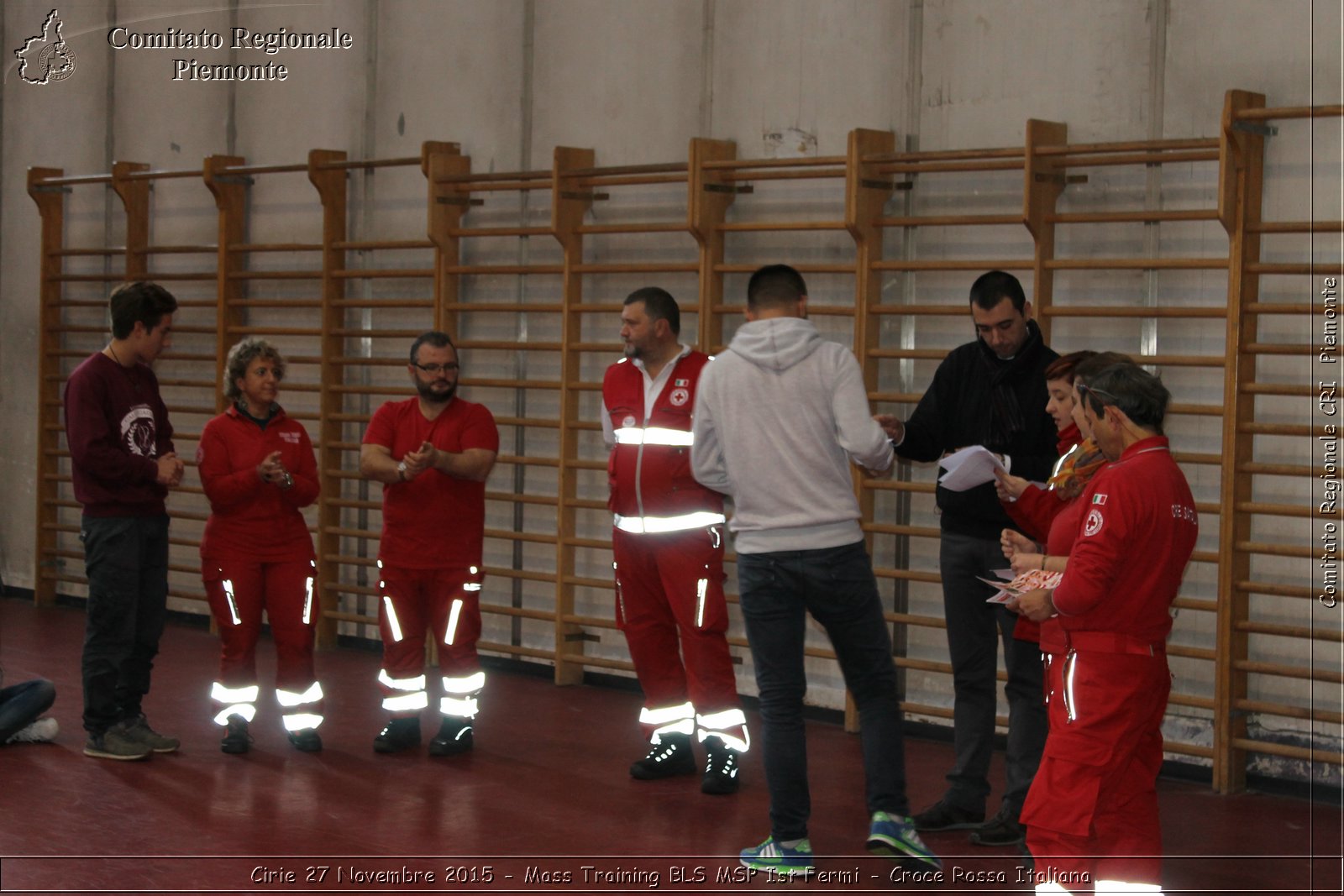 Cirie 27 Novembre 2015 - Mass Training BLS MSP Ist Fermi - Croce Rossa Italiana- Comitato Regionale del Piemonte