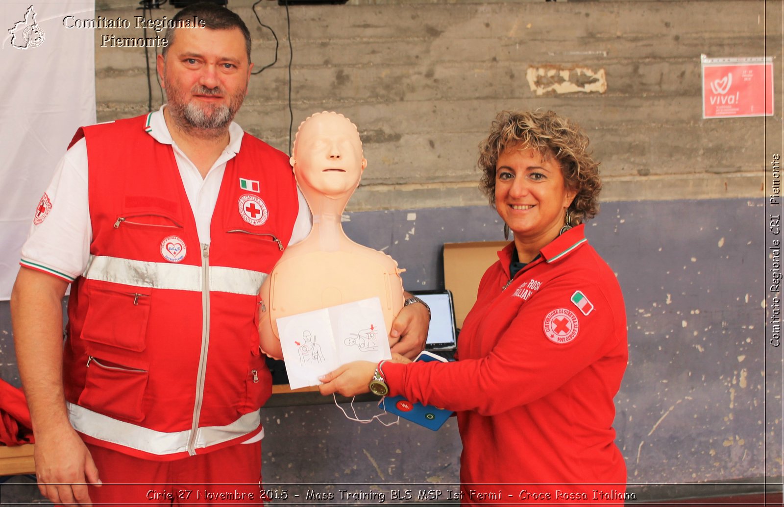 Cirie 27 Novembre 2015 - Mass Training BLS MSP Ist Fermi - Croce Rossa Italiana- Comitato Regionale del Piemonte