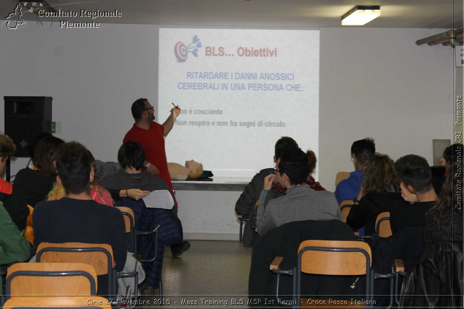 Cirie 27 Novembre 2015 - Mass Training BLS MSP Ist Fermi - Croce Rossa Italiana- Comitato Regionale del Piemonte