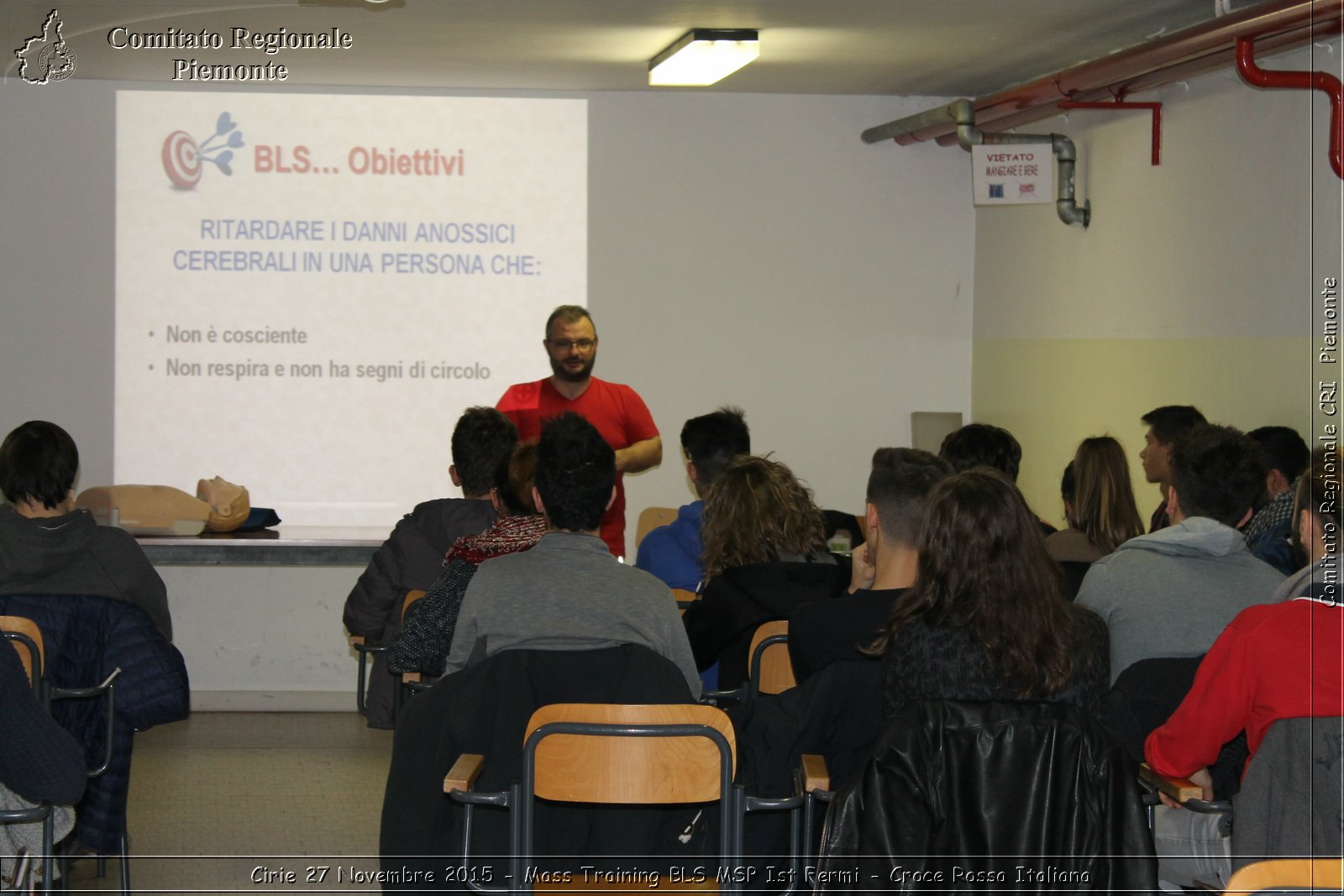 Cirie 27 Novembre 2015 - Mass Training BLS MSP Ist Fermi - Croce Rossa Italiana- Comitato Regionale del Piemonte