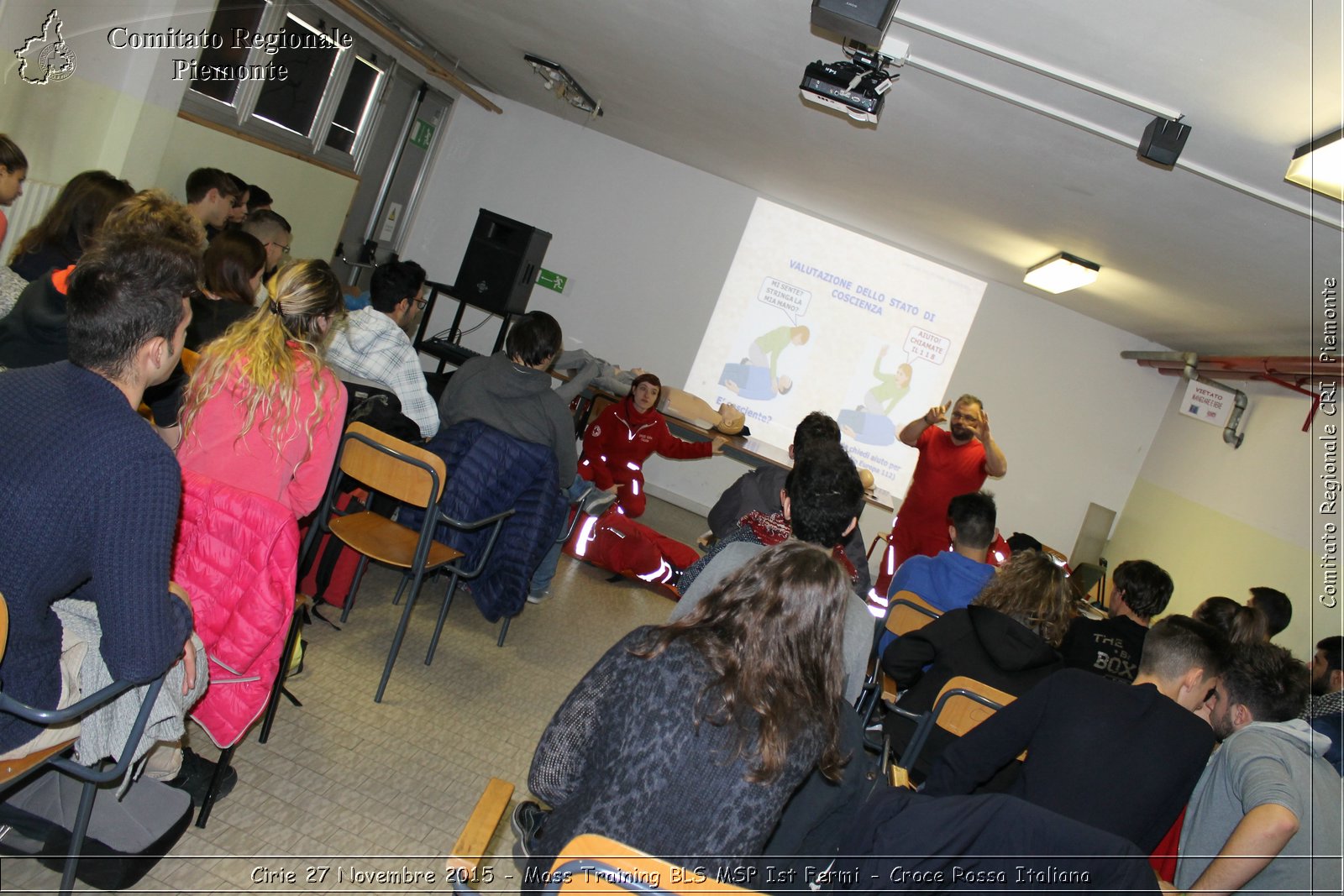 Cirie 27 Novembre 2015 - Mass Training BLS MSP Ist Fermi - Croce Rossa Italiana- Comitato Regionale del Piemonte