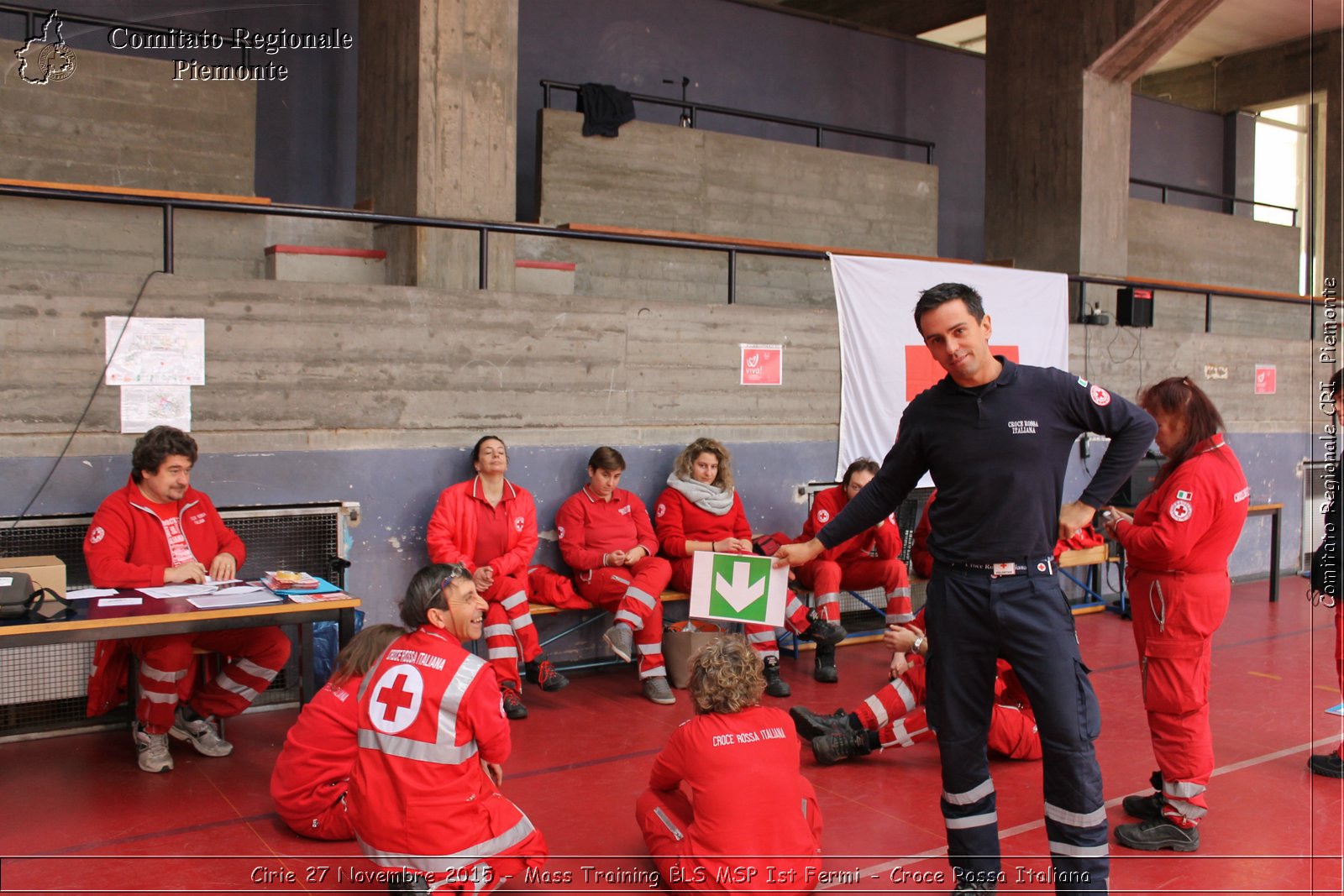 Cirie 27 Novembre 2015 - Mass Training BLS MSP Ist Fermi - Croce Rossa Italiana- Comitato Regionale del Piemonte