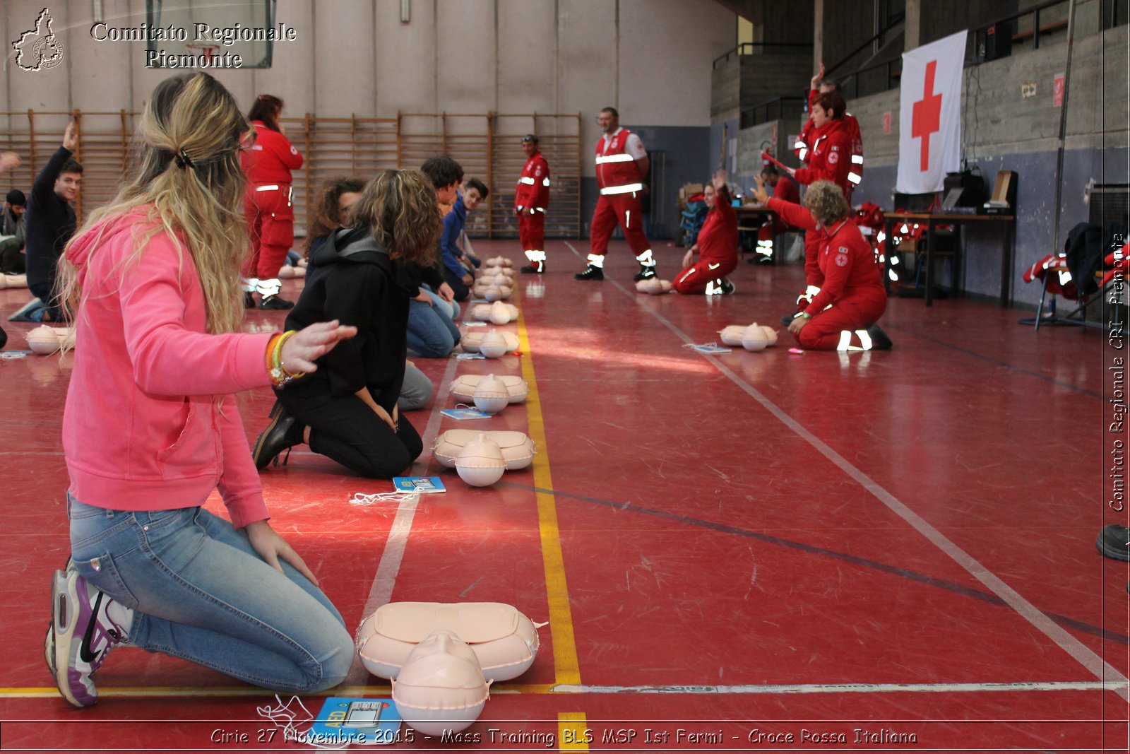 Cirie 27 Novembre 2015 - Mass Training BLS MSP Ist Fermi - Croce Rossa Italiana- Comitato Regionale del Piemonte