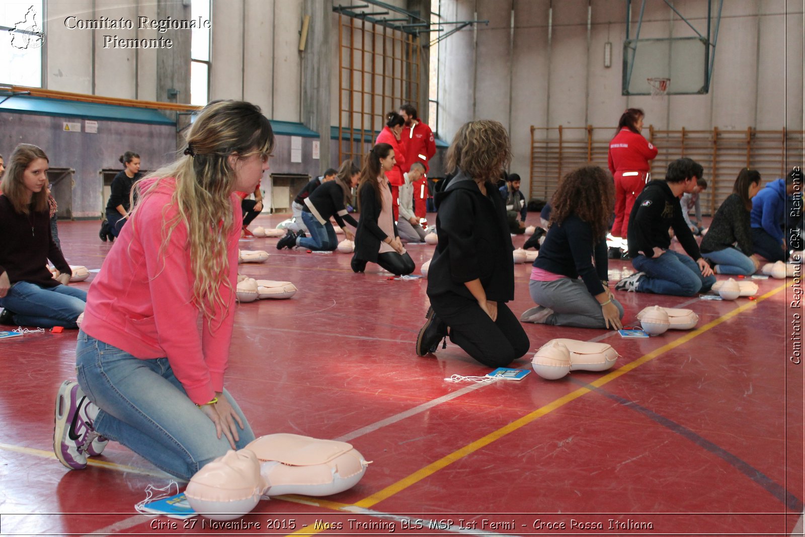 Cirie 27 Novembre 2015 - Mass Training BLS MSP Ist Fermi - Croce Rossa Italiana- Comitato Regionale del Piemonte