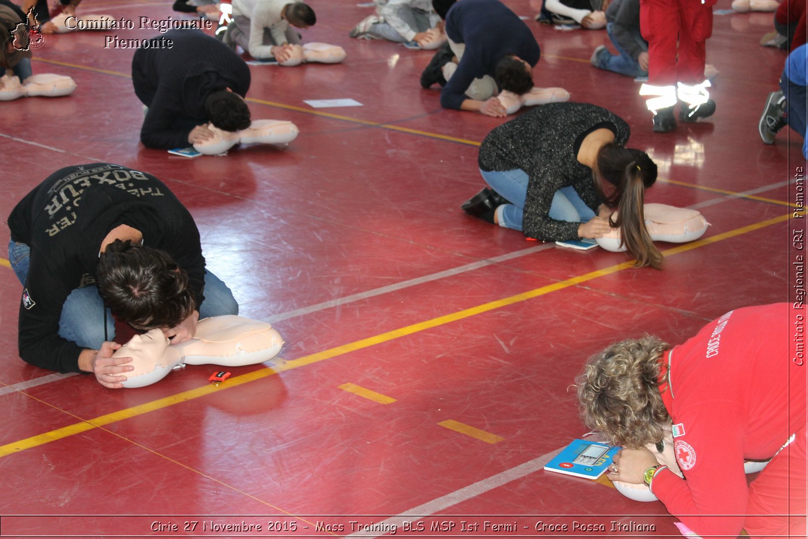 Cirie 27 Novembre 2015 - Mass Training BLS MSP Ist Fermi - Croce Rossa Italiana- Comitato Regionale del Piemonte