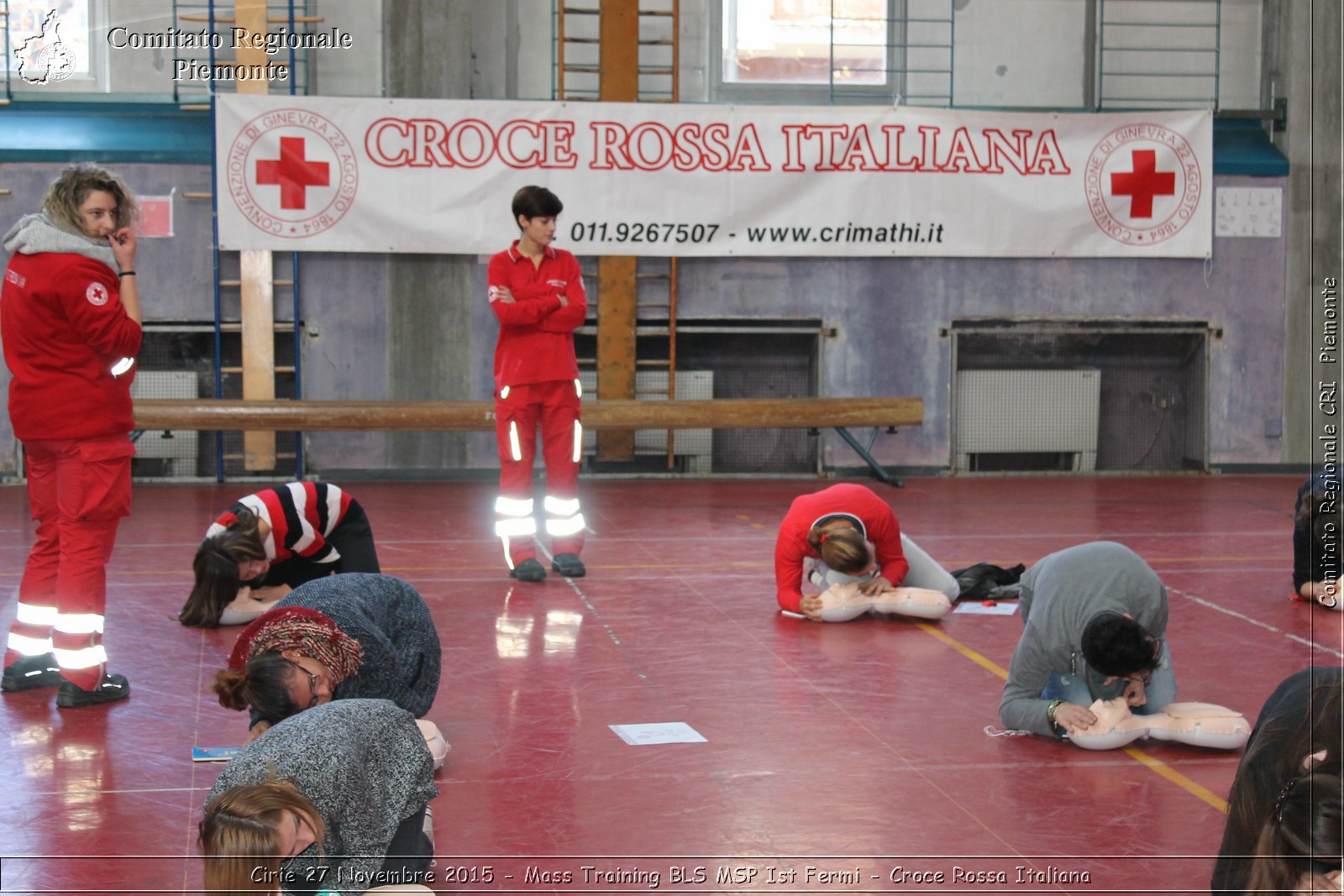 Cirie 27 Novembre 2015 - Mass Training BLS MSP Ist Fermi - Croce Rossa Italiana- Comitato Regionale del Piemonte