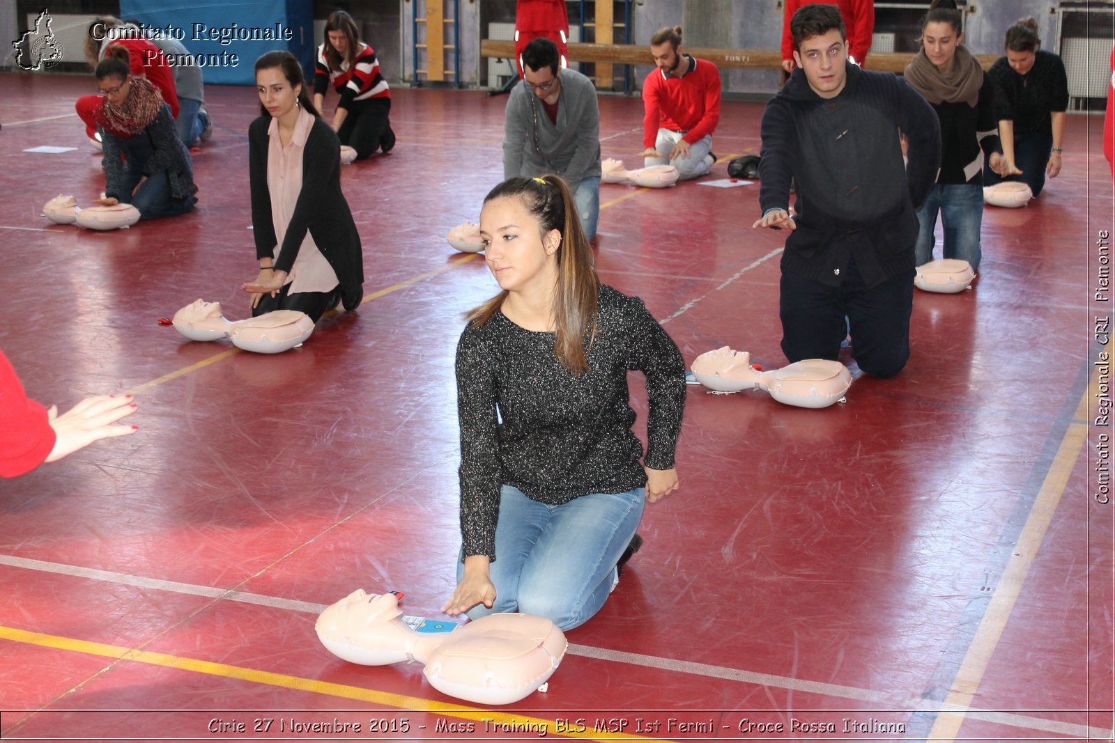 Cirie 27 Novembre 2015 - Mass Training BLS MSP Ist Fermi - Croce Rossa Italiana- Comitato Regionale del Piemonte