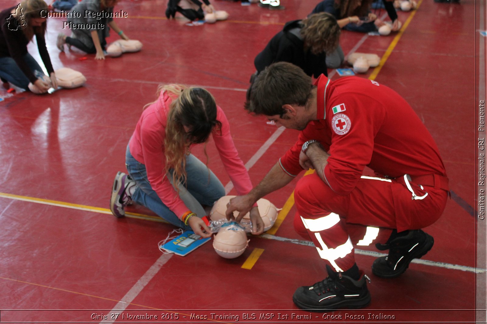 Cirie 27 Novembre 2015 - Mass Training BLS MSP Ist Fermi - Croce Rossa Italiana- Comitato Regionale del Piemonte