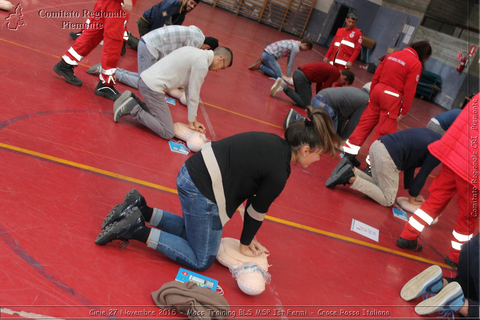 Cirie 27 Novembre 2015 - Mass Training BLS MSP Ist Fermi - Croce Rossa Italiana- Comitato Regionale del Piemonte