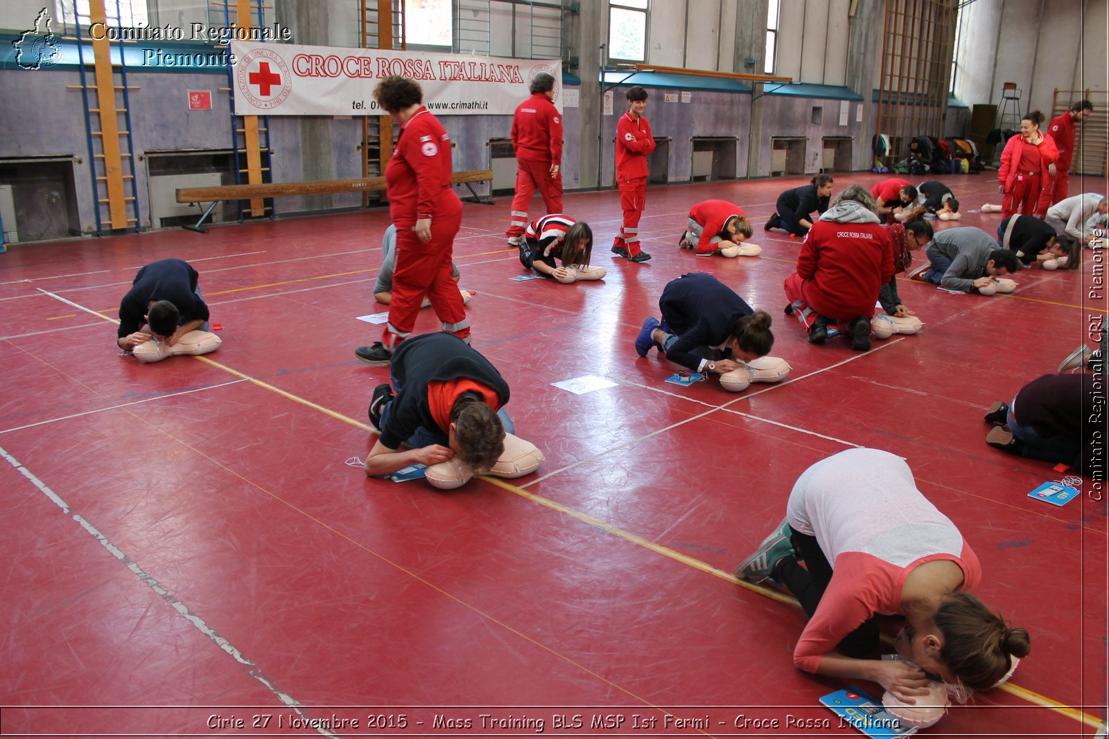 Cirie 27 Novembre 2015 - Mass Training BLS MSP Ist Fermi - Croce Rossa Italiana- Comitato Regionale del Piemonte