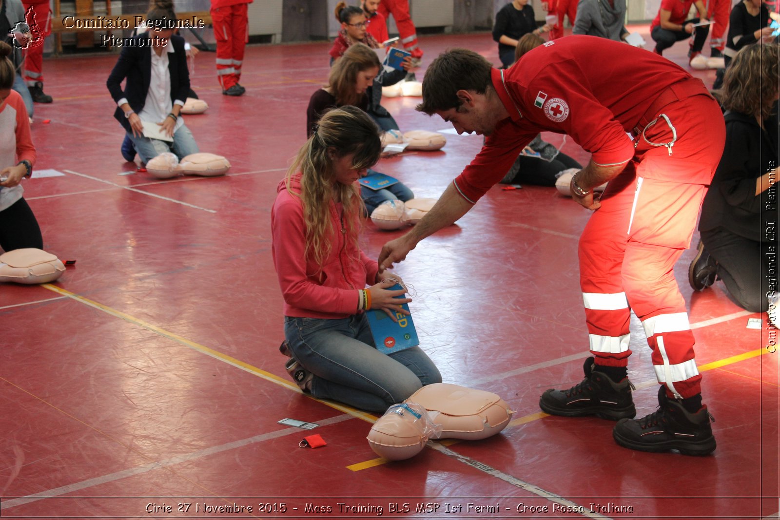 Cirie 27 Novembre 2015 - Mass Training BLS MSP Ist Fermi - Croce Rossa Italiana- Comitato Regionale del Piemonte