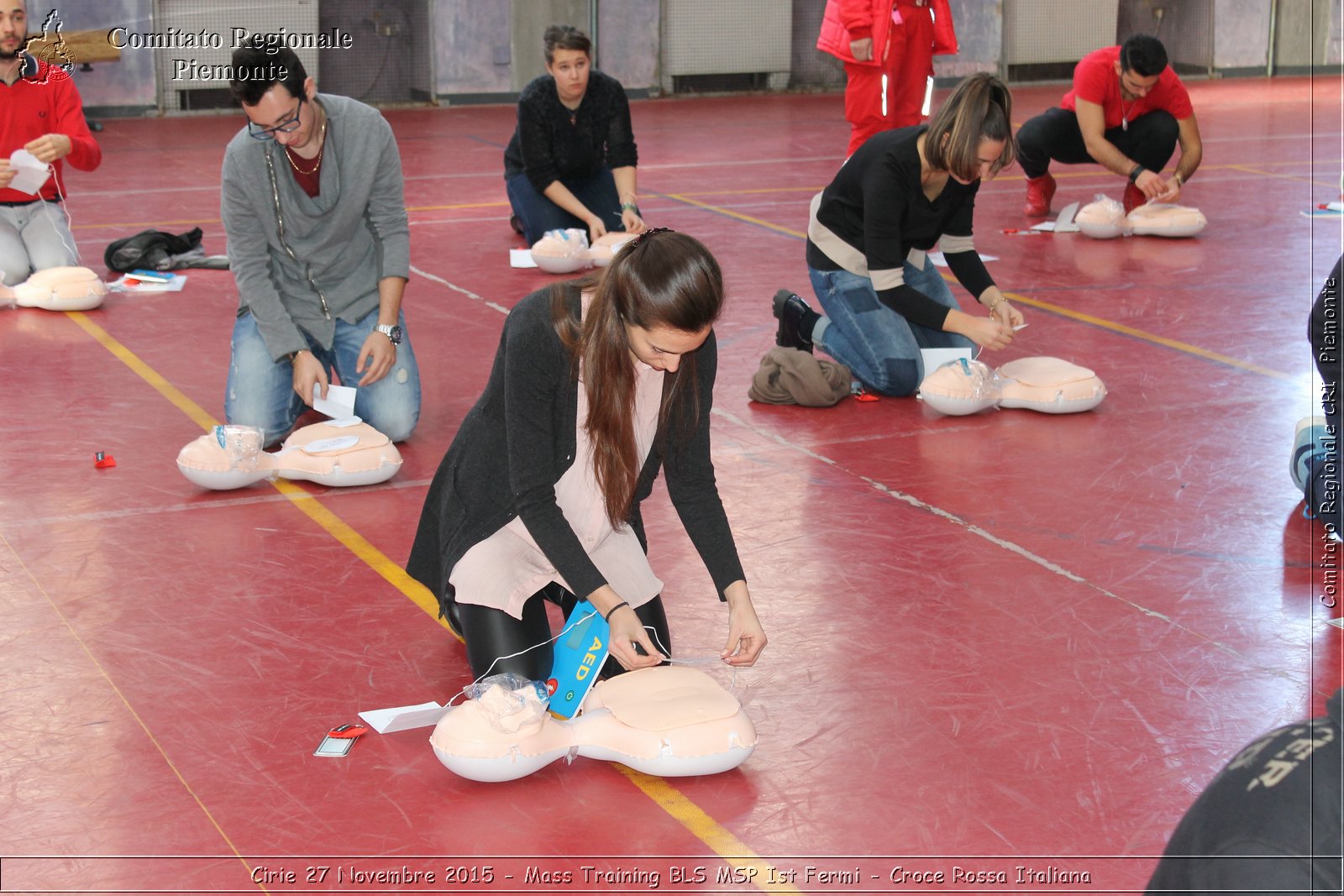 Cirie 27 Novembre 2015 - Mass Training BLS MSP Ist Fermi - Croce Rossa Italiana- Comitato Regionale del Piemonte