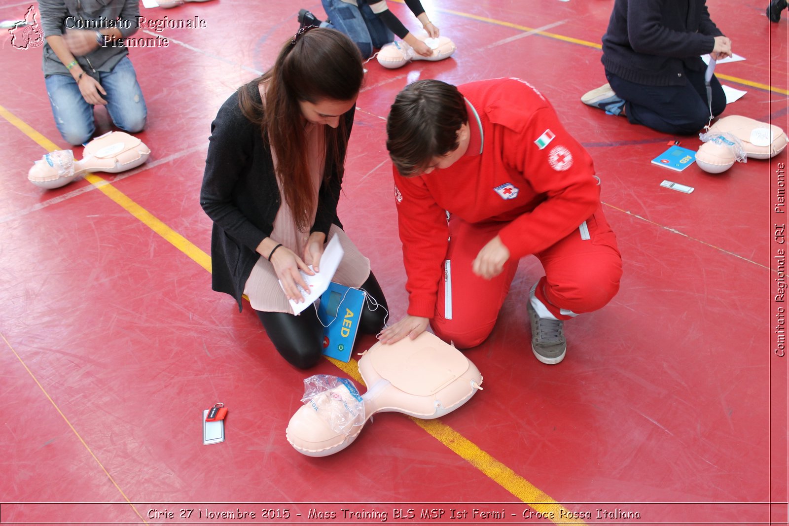 Cirie 27 Novembre 2015 - Mass Training BLS MSP Ist Fermi - Croce Rossa Italiana- Comitato Regionale del Piemonte