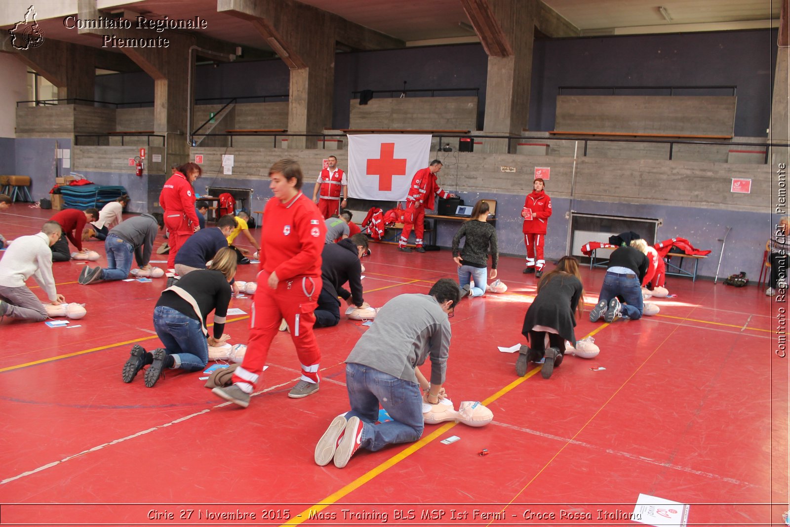 Cirie 27 Novembre 2015 - Mass Training BLS MSP Ist Fermi - Croce Rossa Italiana- Comitato Regionale del Piemonte