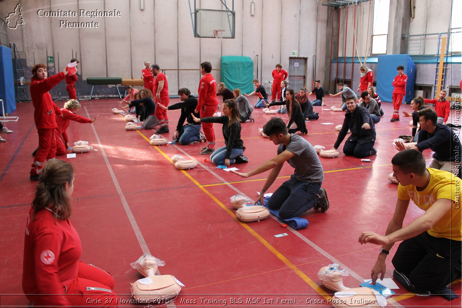 Cirie 27 Novembre 2015 - Mass Training BLS MSP Ist Fermi - Croce Rossa Italiana- Comitato Regionale del Piemonte