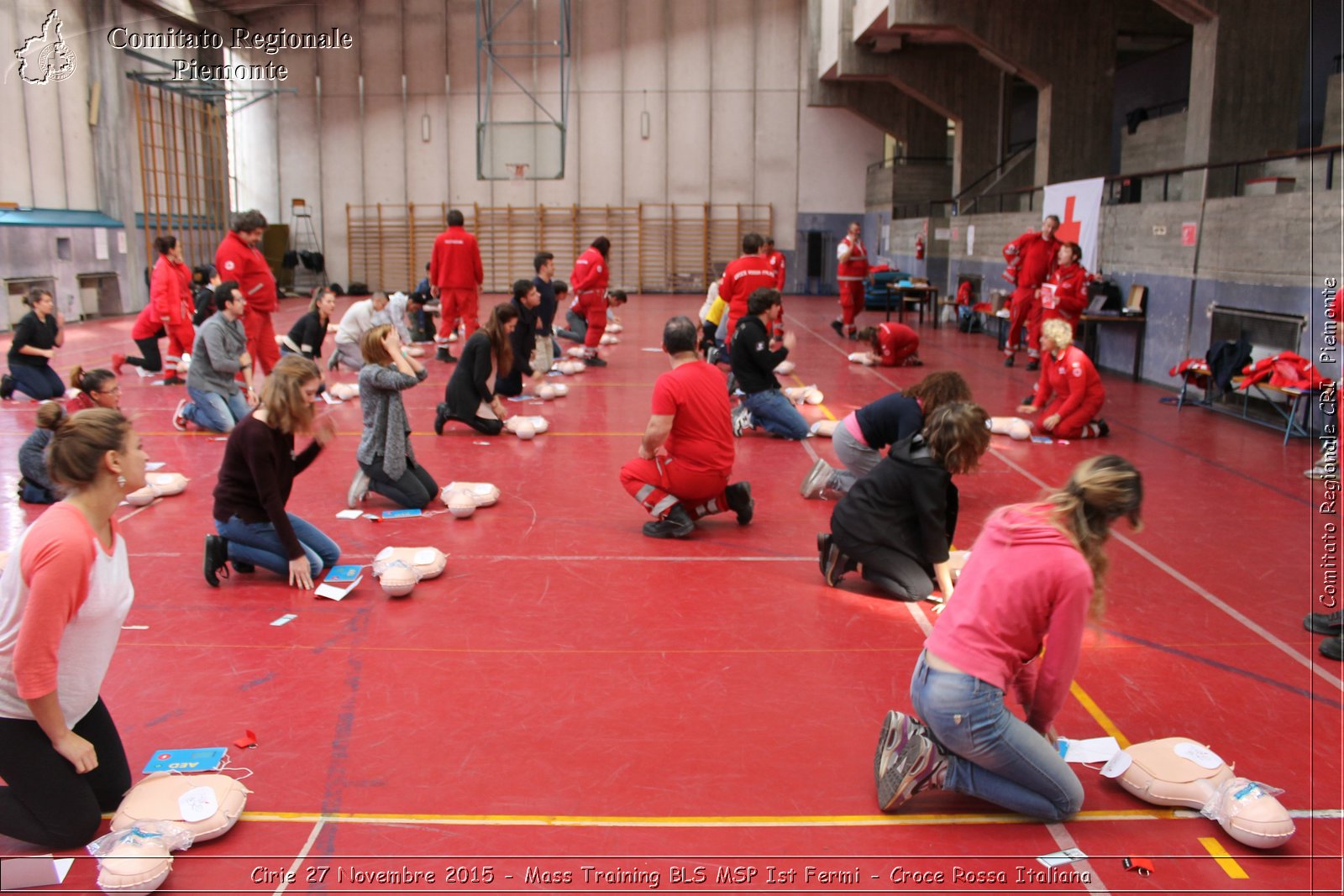 Cirie 27 Novembre 2015 - Mass Training BLS MSP Ist Fermi - Croce Rossa Italiana- Comitato Regionale del Piemonte